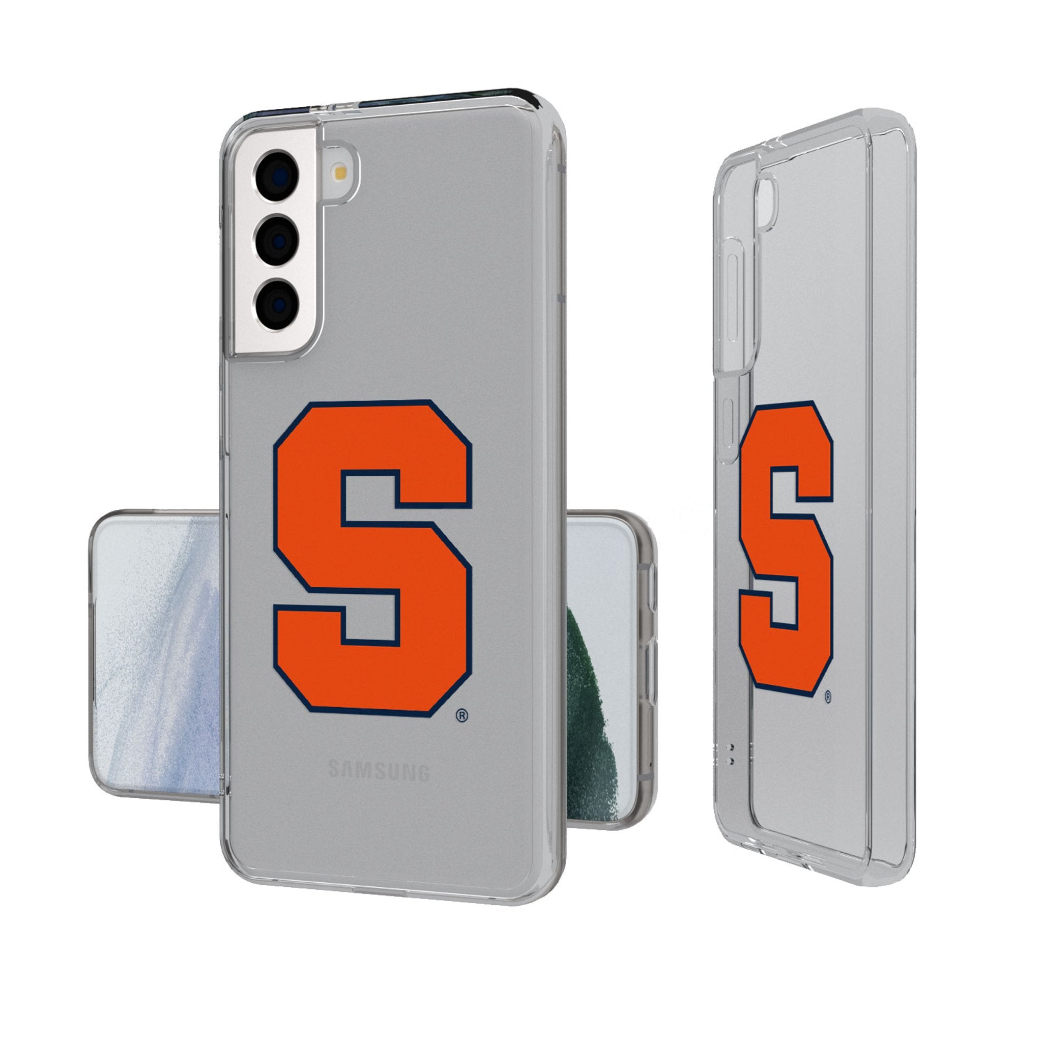 Syracuse University Orange Insignia Clear Phone Case - Sports Gifts, Sports Memorabilia, Sports Collectibles, Fan Shop