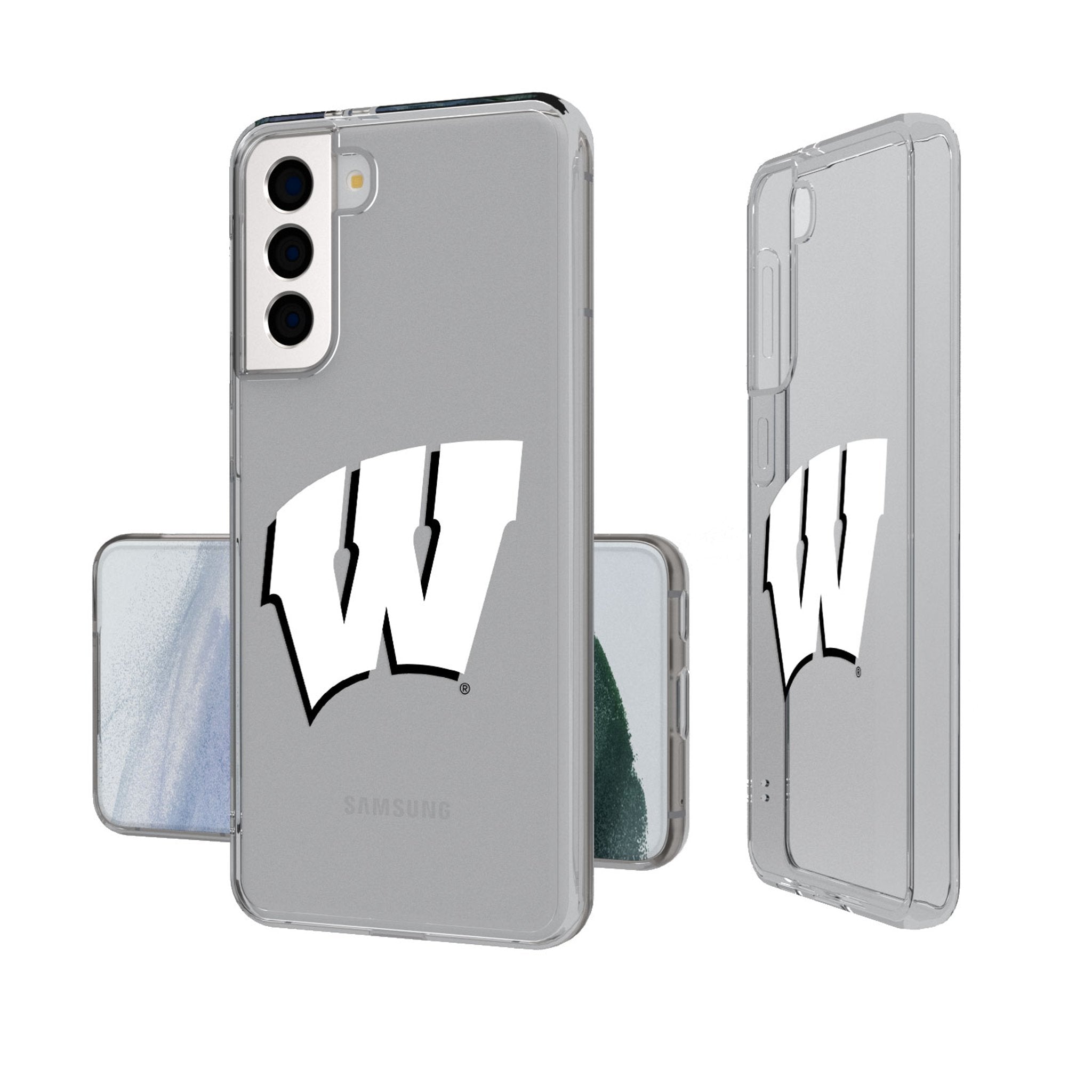 University of Wisconsin Badgers Insignia Clear Phone Case - Sports Gifts, Sports Memorabilia, Sports Collectibles, Fan Shop