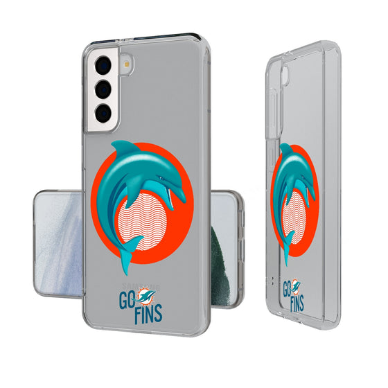 Miami Dolphins 2024 Illustrated Limited Edition Clear Phone Case-1