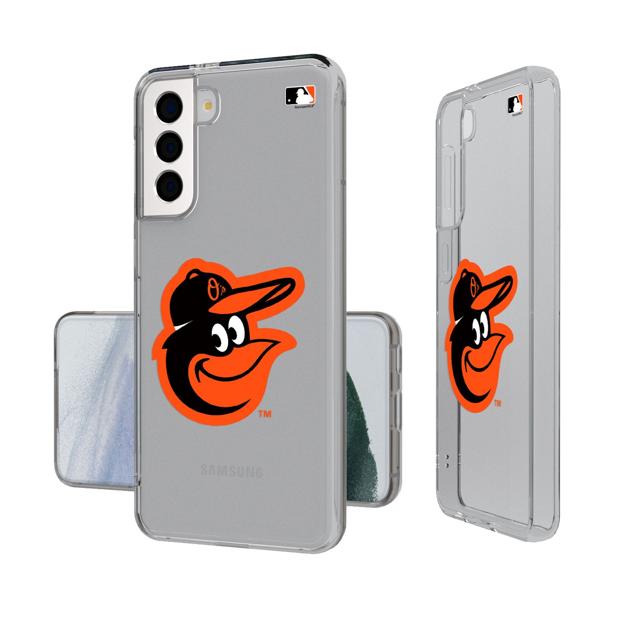 Baltimore Orioles Insignia Clear Phone Case - Sports Gifts, Sports Memorabilia, Sports Collectibles, Fan Shop