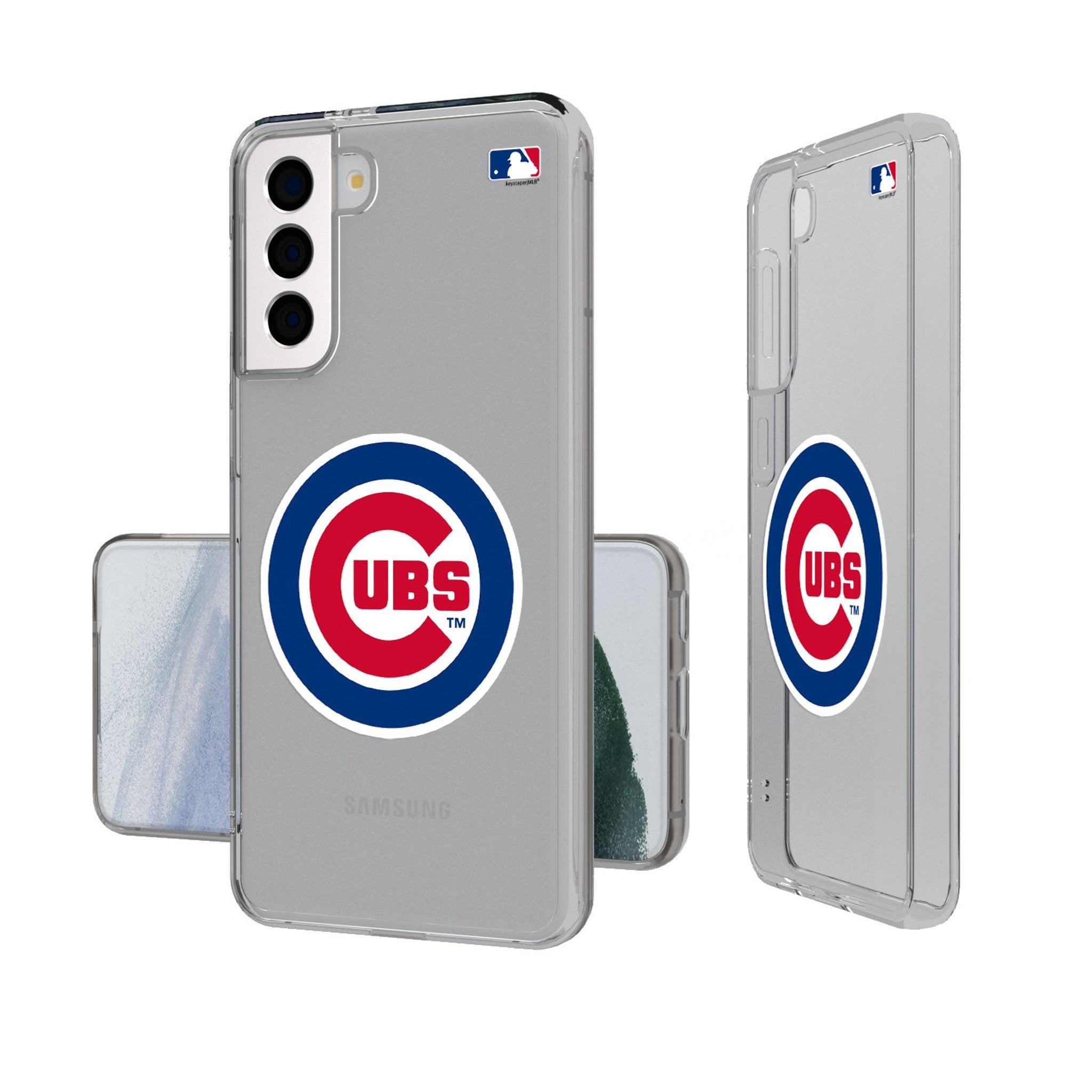 Chicago Cubs Insignia Clear Phone Case - Sports Gifts, Sports Memorabilia, Sports Collectibles, Fan Shop