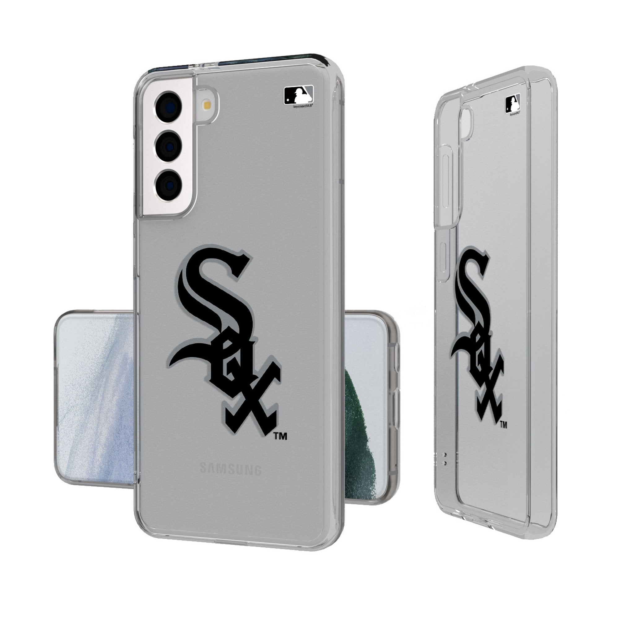 Chicago White Sox Insignia Clear Phone Case - Sports Gifts, Sports Memorabilia, Sports Collectibles, Fan Shop