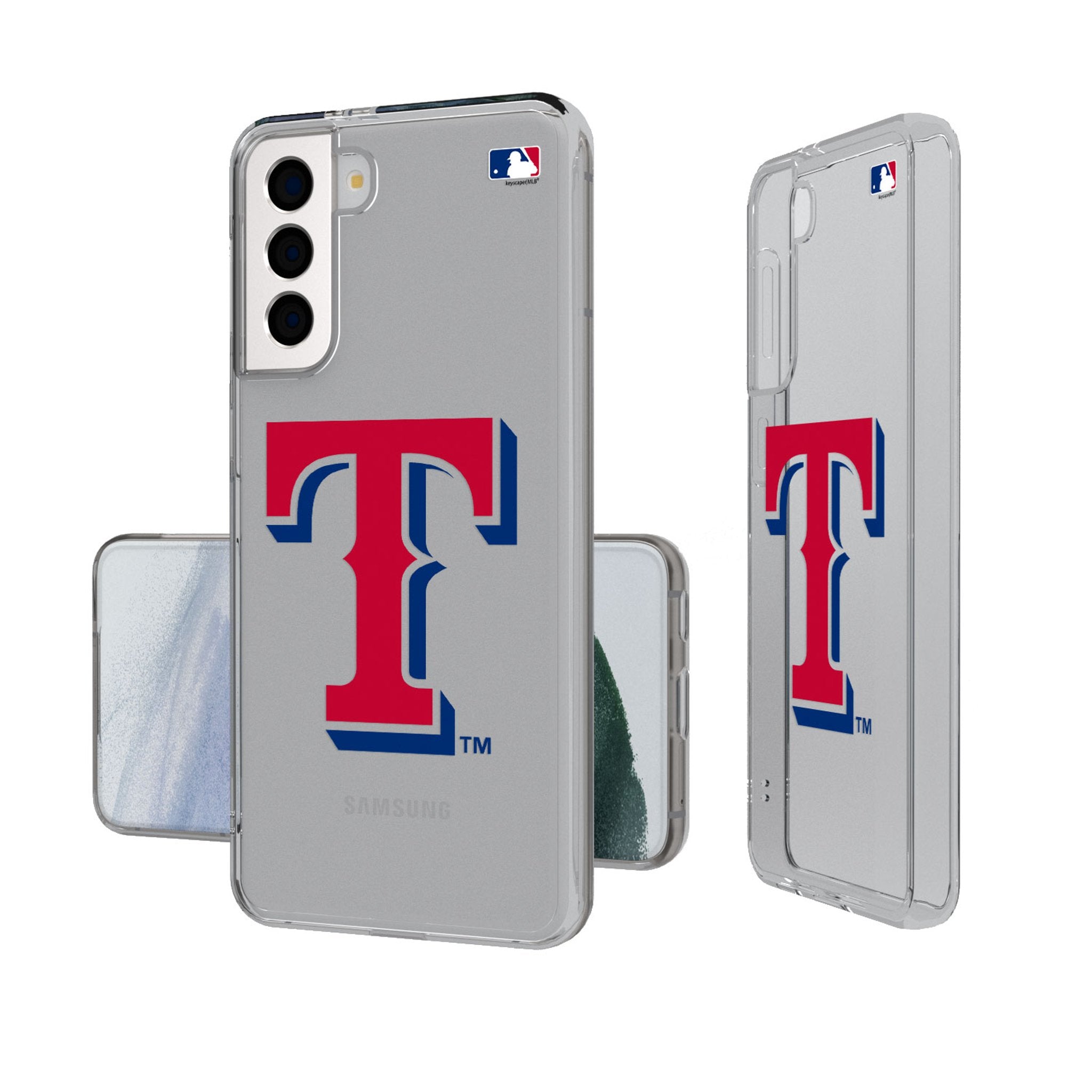 Texas Rangers Insignia Clear Phone Case - Sports Gifts, Sports Memorabilia, Sports Collectibles, Fan Shop