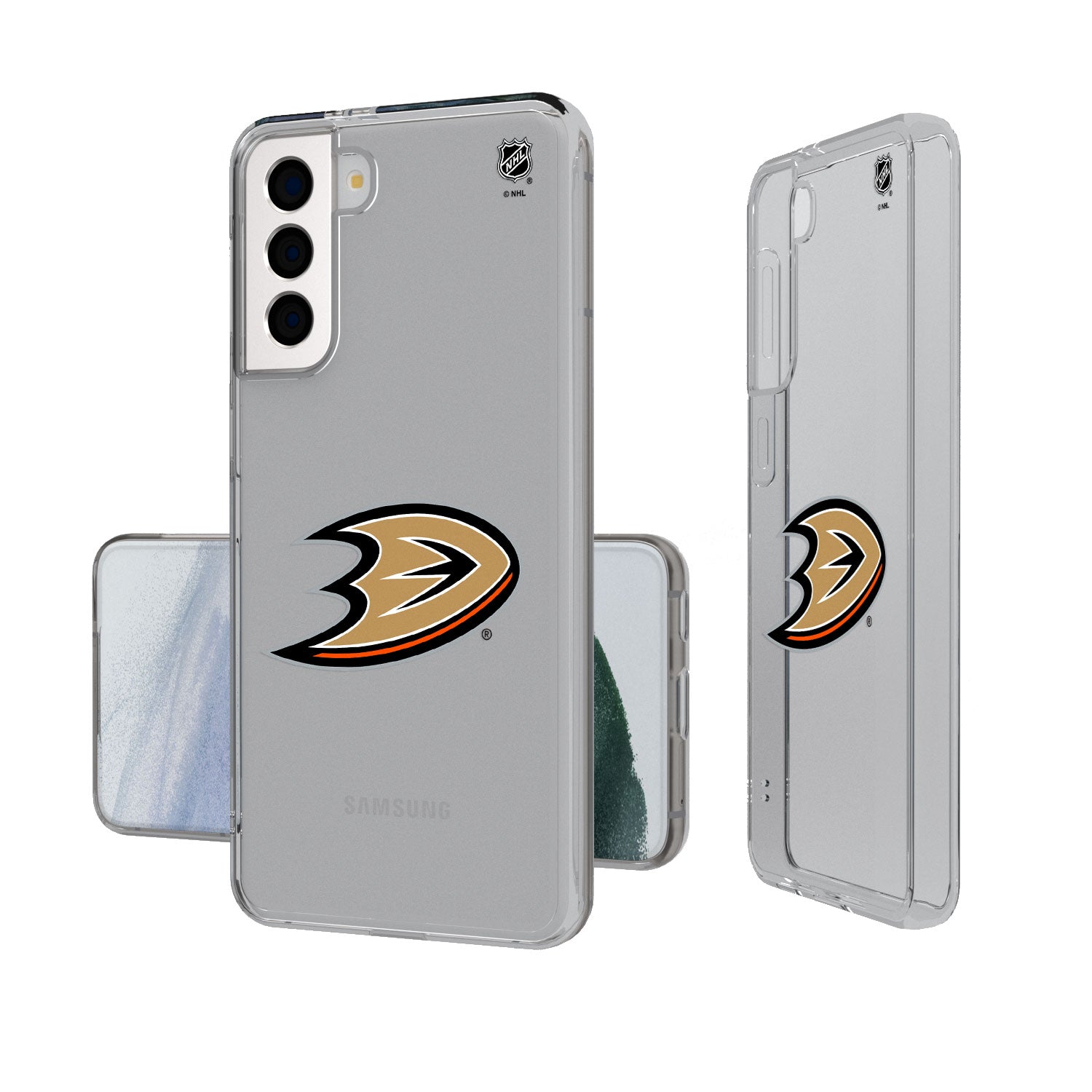 Anaheim Ducks Insignia Clear Case - Sports Gifts, Sports Memorabilia, Sports Collectibles, Fan Shop