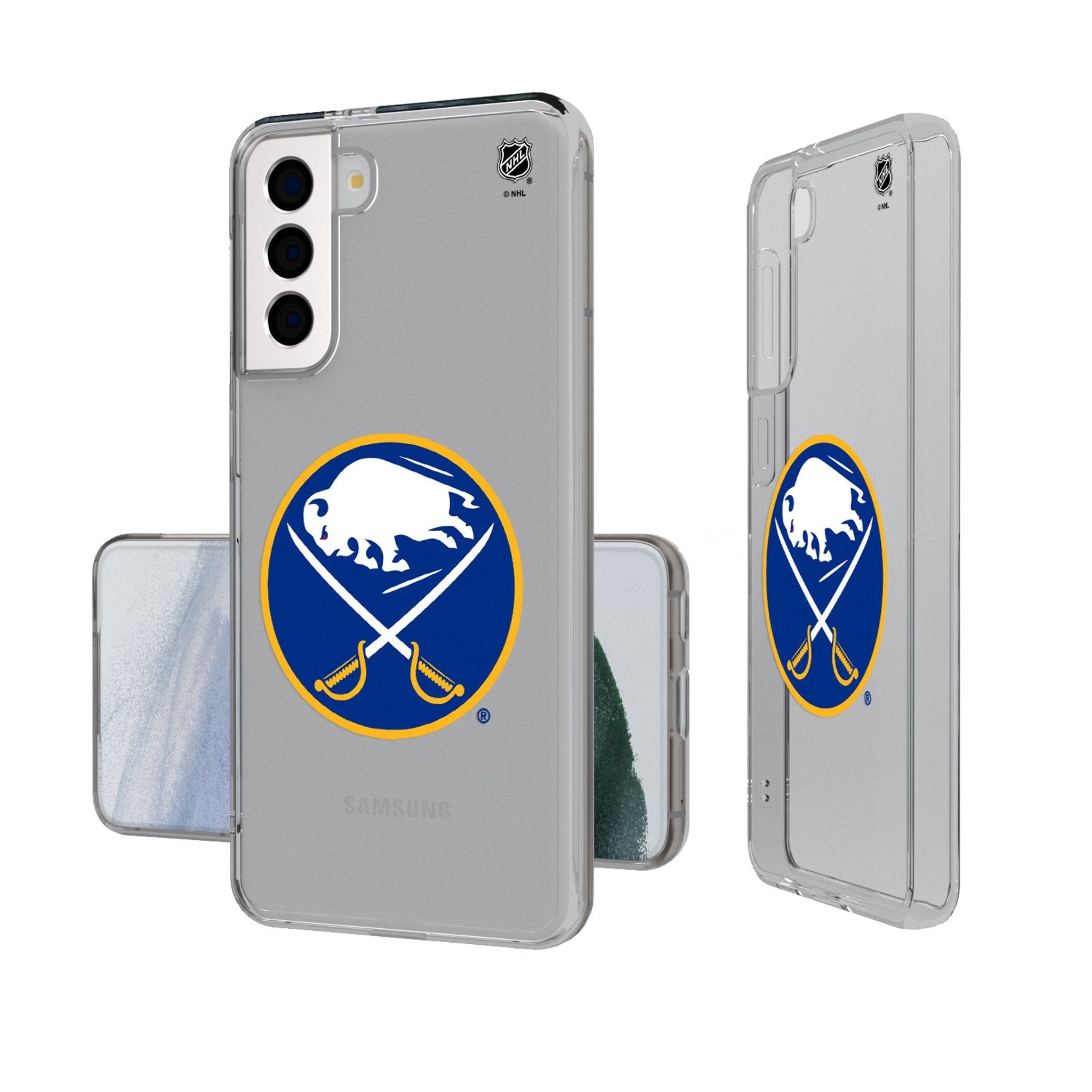 Buffalo Sabres Insignia Clear Phone Case - Sports Gifts, Sports Memorabilia, Sports Collectibles, Fan Shop