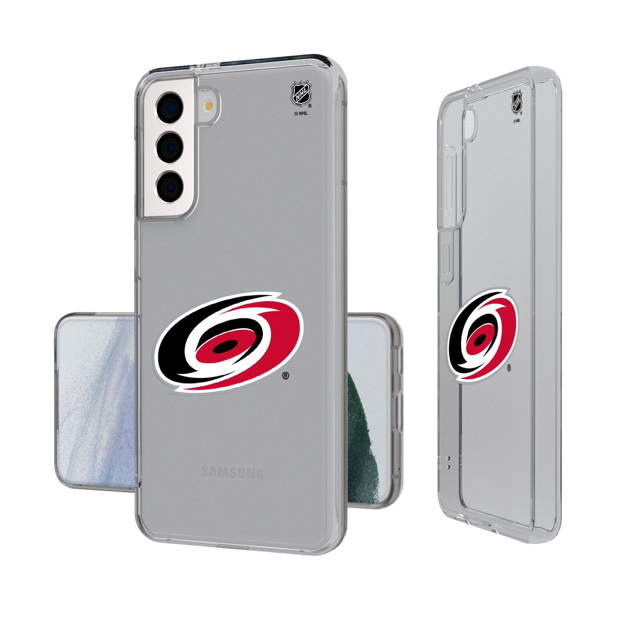 Carolina Hurricanes Insignia Clear Phone Case - Sports Gifts, Sports Memorabilia, Sports Collectibles, Fan Shop