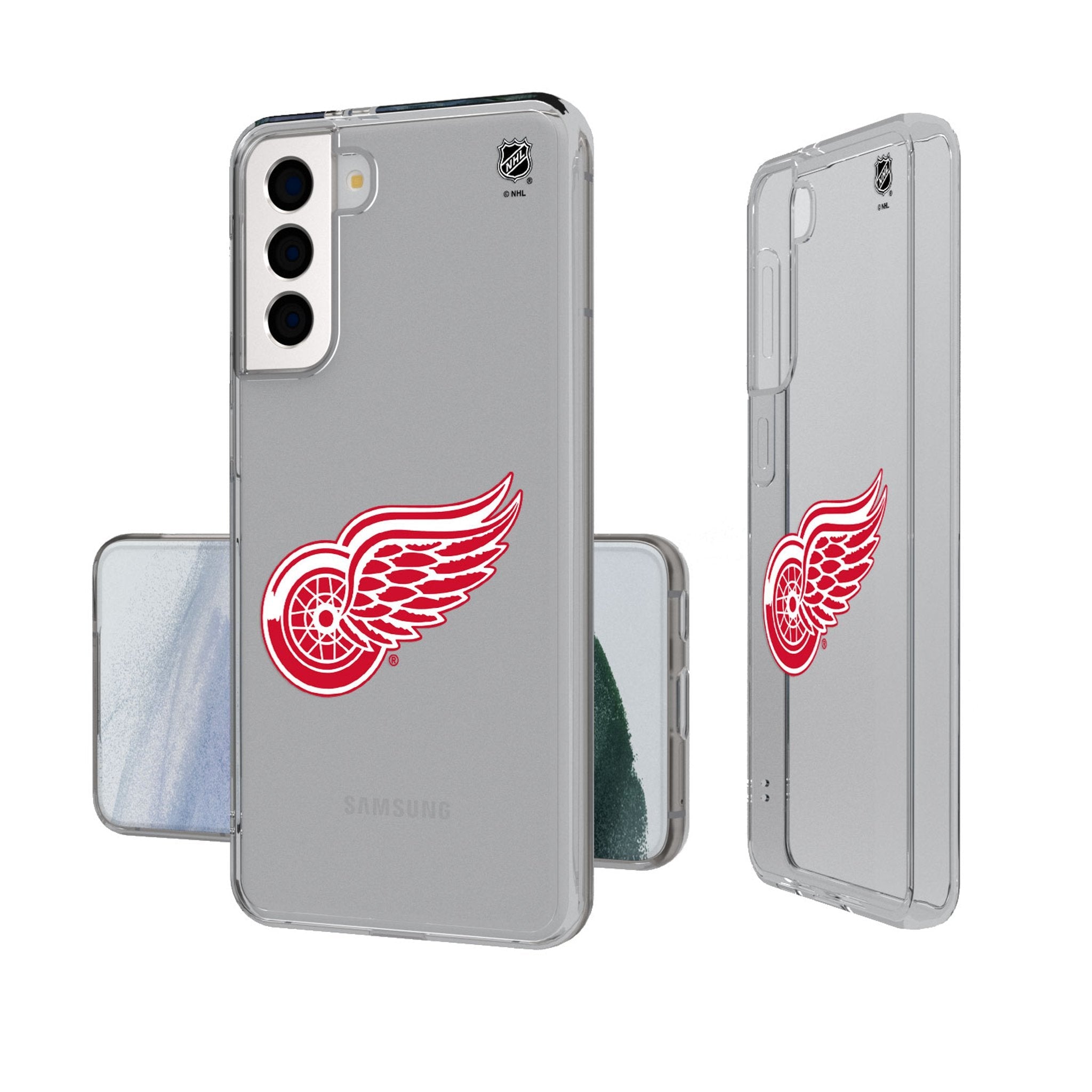 Detroit Red Wings Insignia Clear Phone Case - Sports Gifts, Sports Memorabilia, Sports Collectibles, Fan Shop