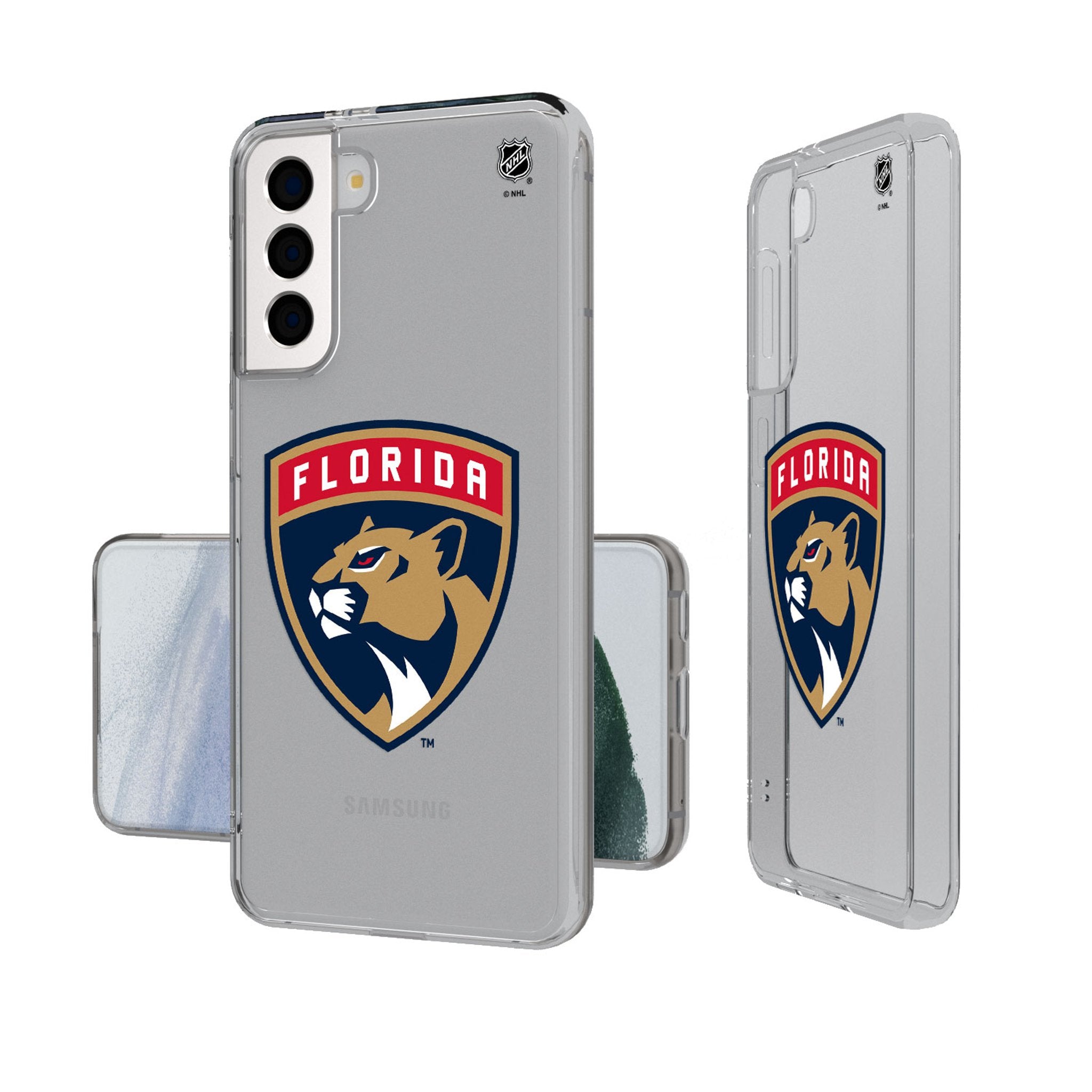 Florida Panthers Insignia Clear Phone Case - Sports Gifts, Sports Memorabilia, Sports Collectibles, Fan Shop