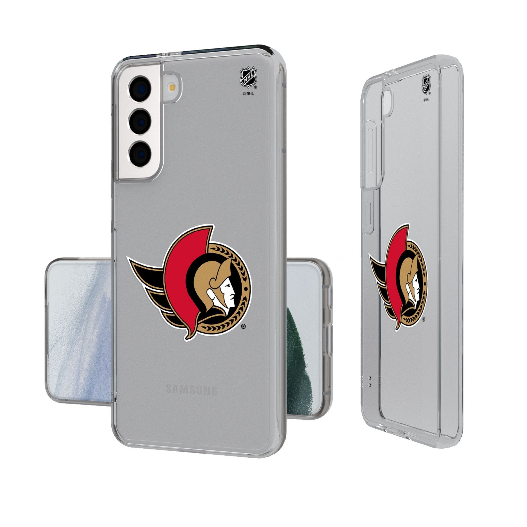 Ottawa Senators Insignia Clear Phone Case - Sports Gifts, Sports Memorabilia, Sports Collectibles, Fan Shop