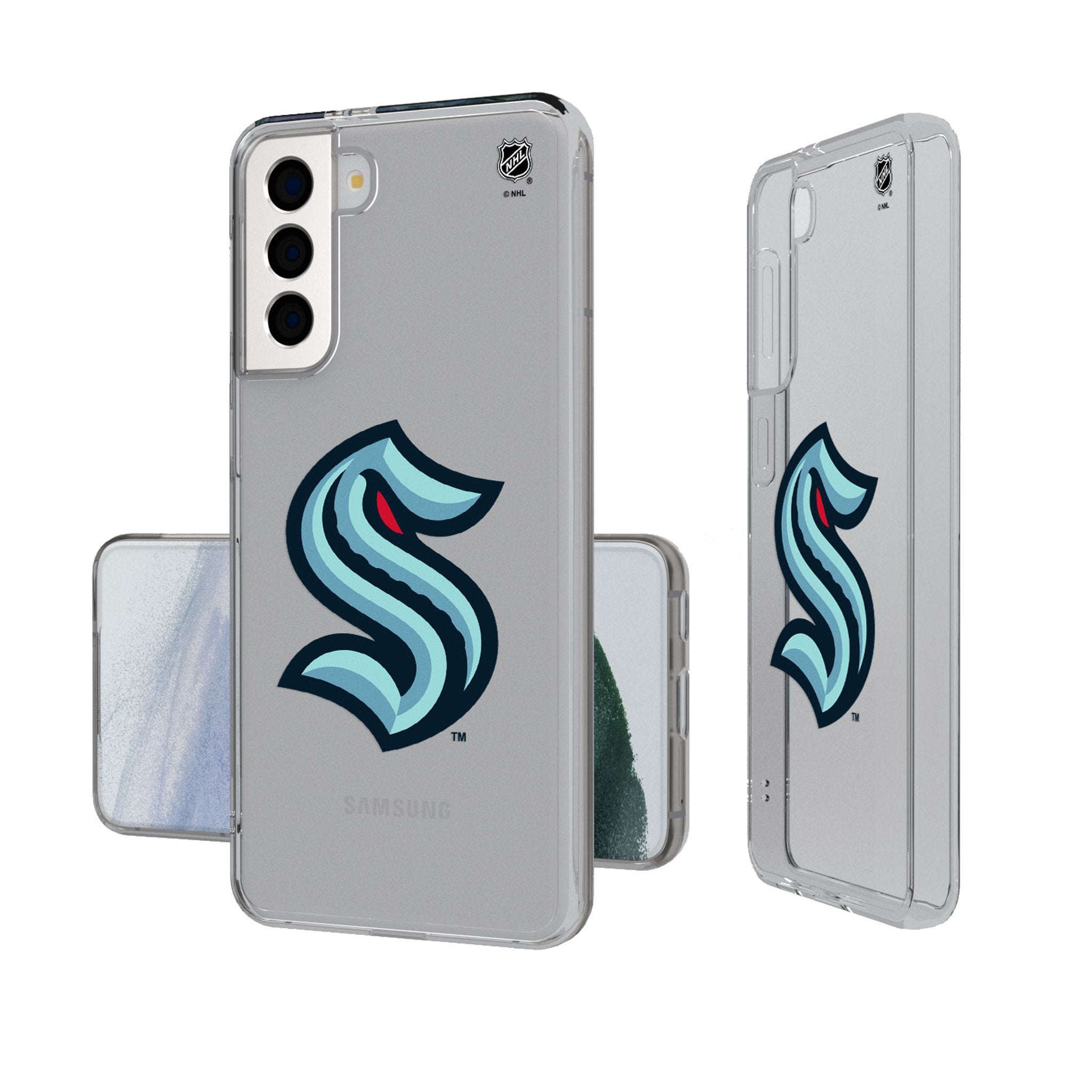 Seattle Kraken Insignia Clear Phone Case - Sports Gifts, Sports Memorabilia, Sports Collectibles, Fan Shop