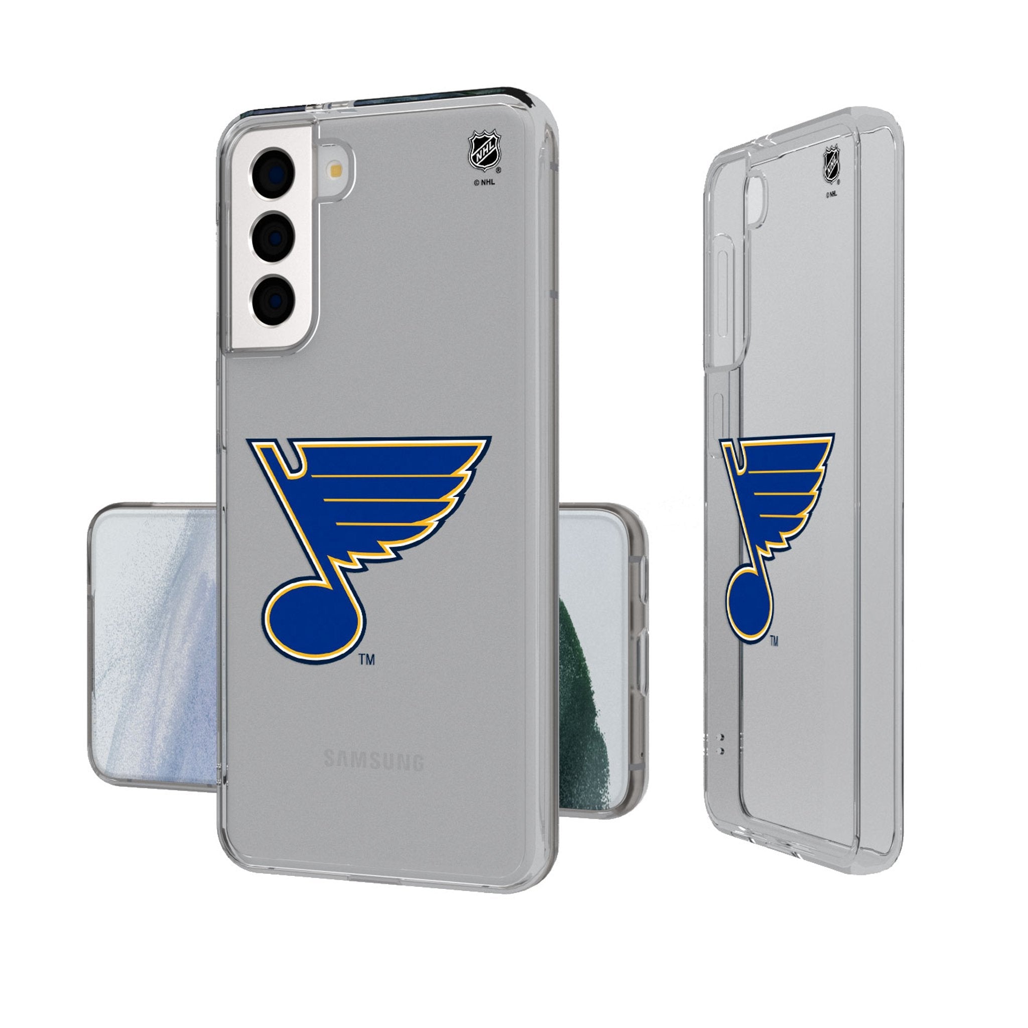 St. Louis Blues Insignia Clear Phone Case - Sports Gifts, Sports Memorabilia, Sports Collectibles, Fan Shop