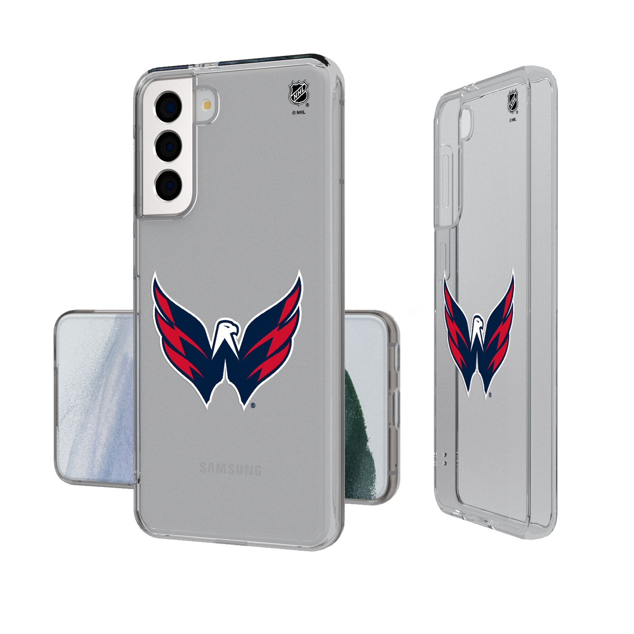 Washington Capitals Insignia Clear Phone Case - Sports Gifts, Sports Memorabilia, Sports Collectibles, Fan Shop