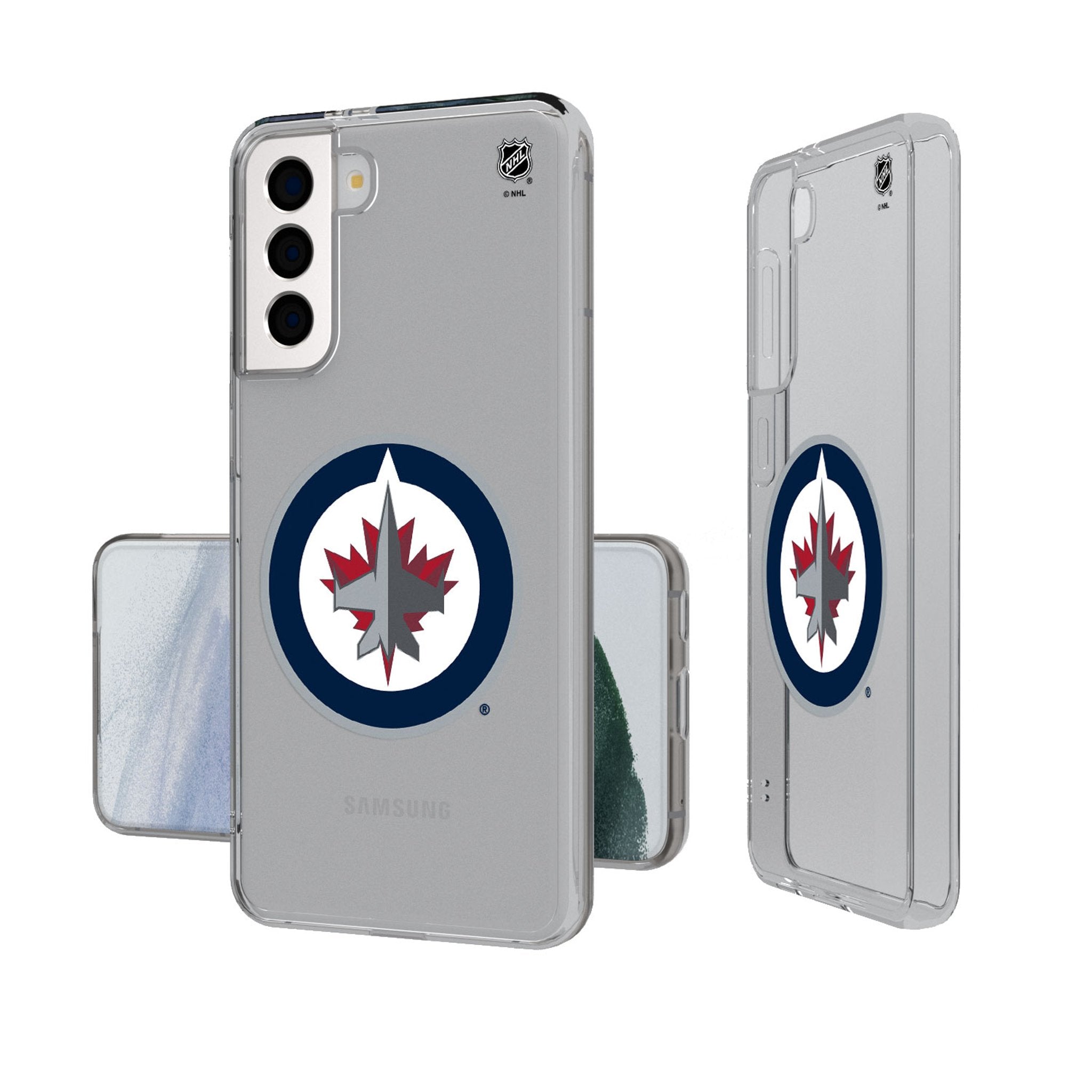 Winnipeg Jets Insignia Clear Phone Case - Sports Gifts, Sports Memorabilia, Sports Collectibles, Fan Shop