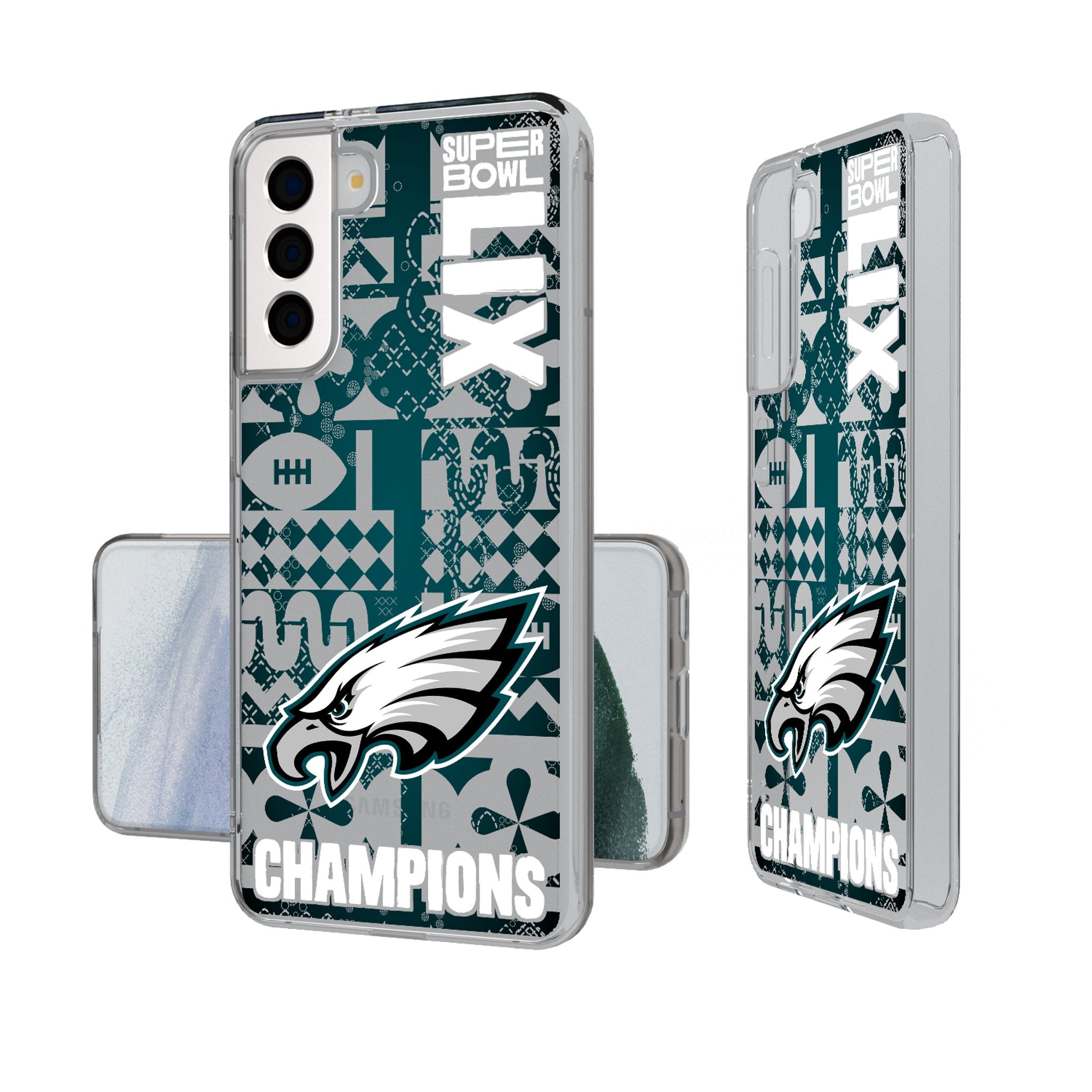 Philadelphia Eagles 2025 Super Bowl Clear Phone Case for Samsung Galaxy - Sports Gifts, Sports Memorabilia, Sports Collectibles, Fan Shop
