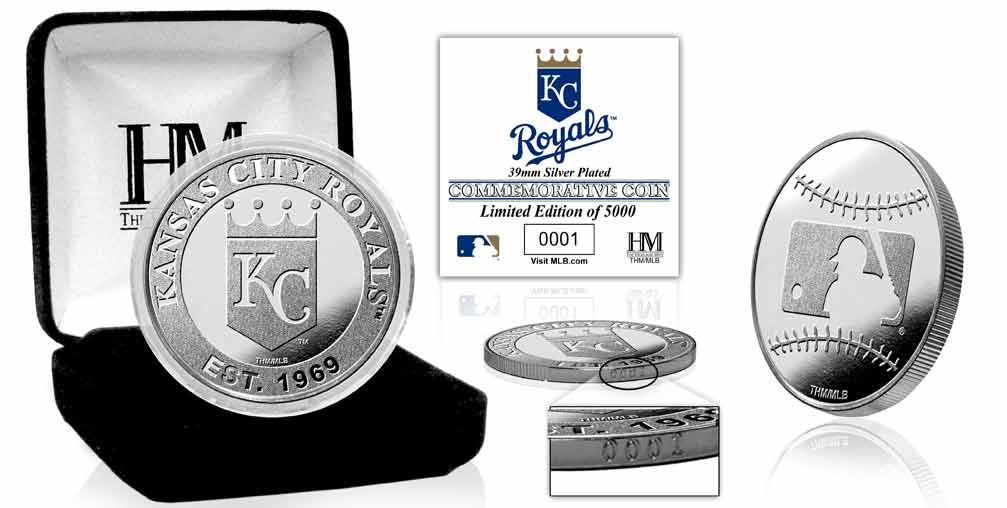 Kansas City Royals Silver Coin - Sports Collectibles, Sports Memorabilia, Sports Fan Shop, Sports Gifts