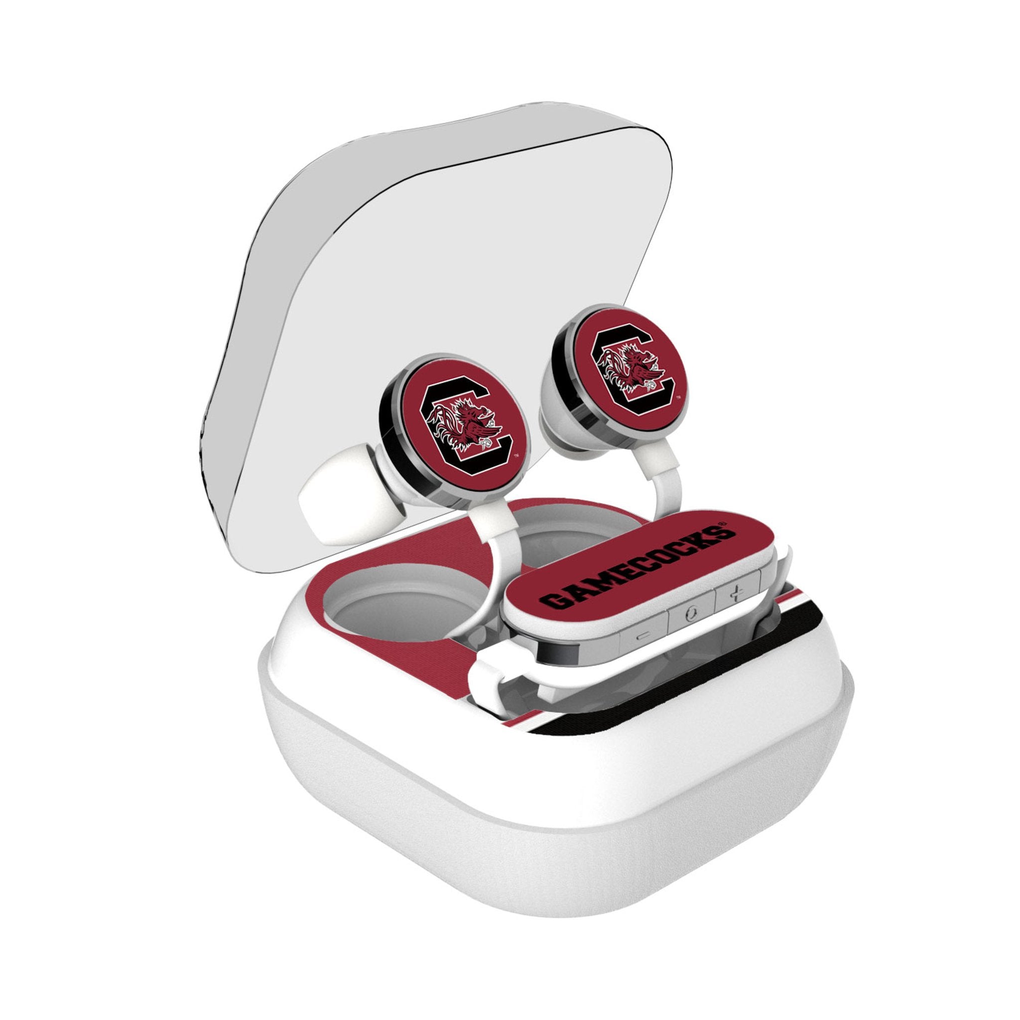 University of South Carolina Gamecocks Stripe Wireless Earbuds - Sports Gifts, Sports Memorabilia, Sports Collectibles, Fan Shop