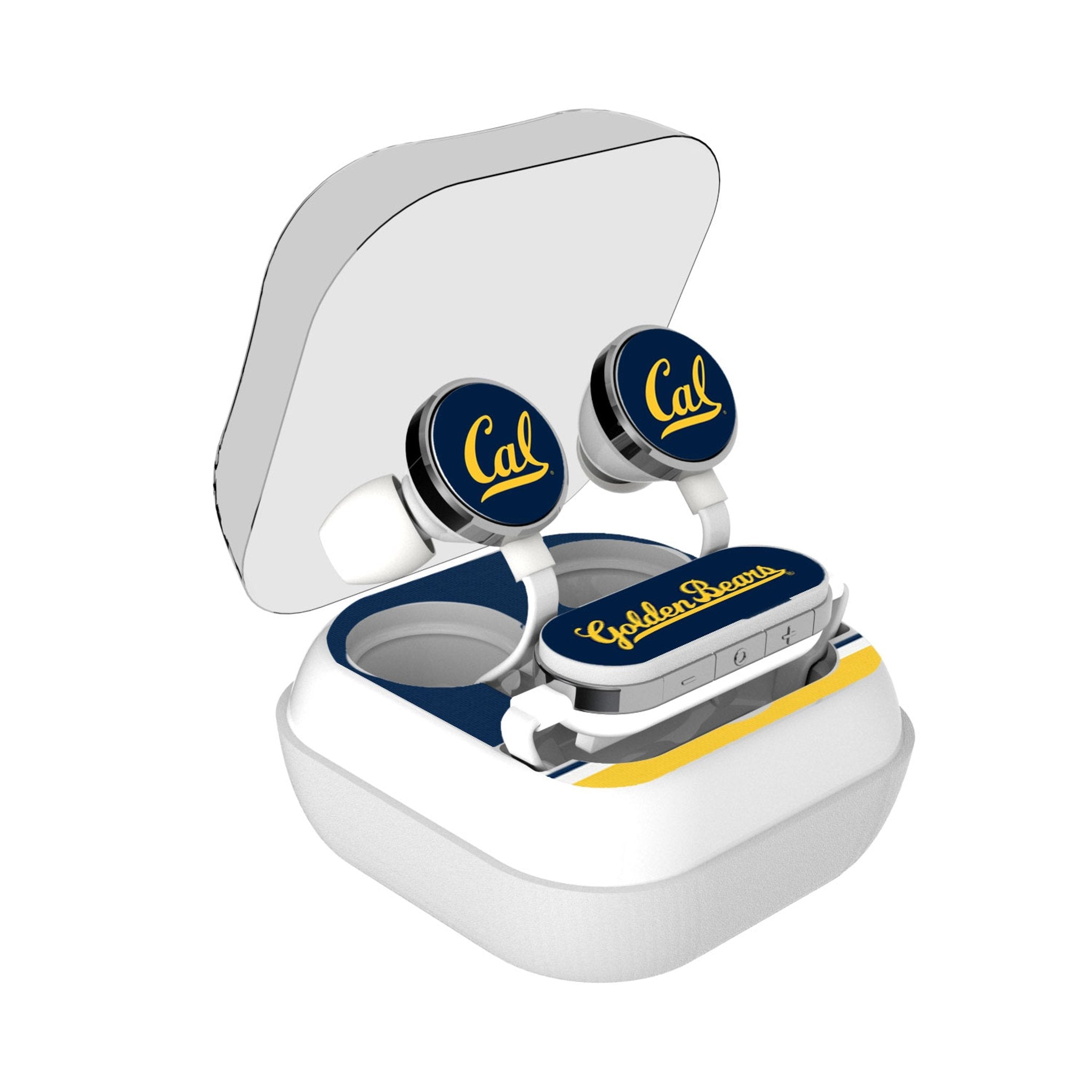 University of California Berkeley Golden Bears Stripe Wireless Earbuds - Sports Gifts, Sports Memorabilia, Sports Collectibles, Fan Shop
