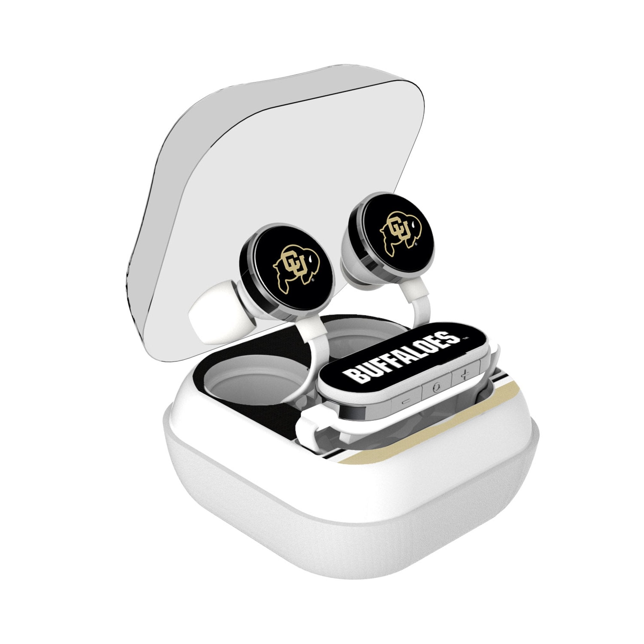 University of Colorado Buffaloes Stripe Wireless Earbuds - Sports Gifts, Sports Memorabilia, Sports Collectibles, Fan Shop