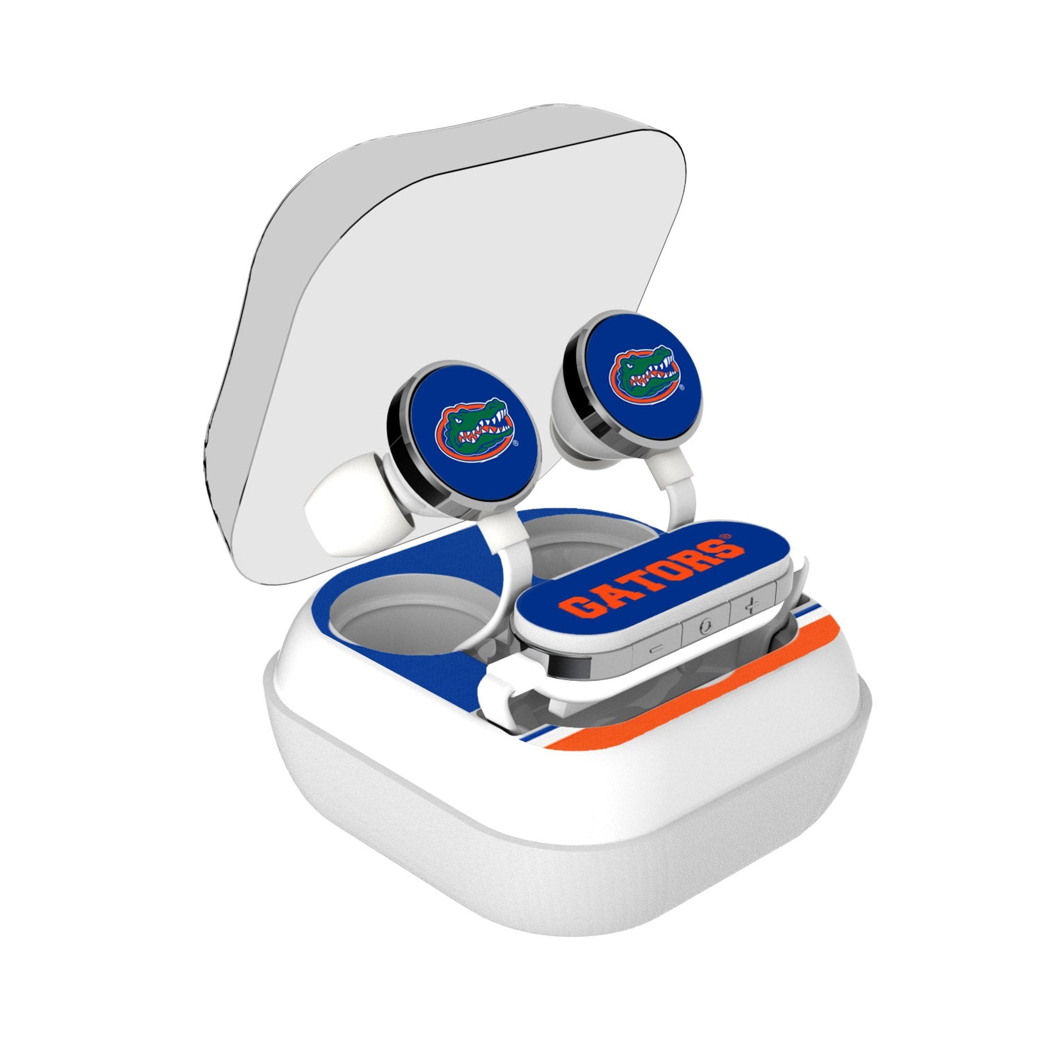 University of Florida Gators Stripe Wireless Earbuds - Sports Gifts, Sports Memorabilia, Sports Collectibles, Fan Shop