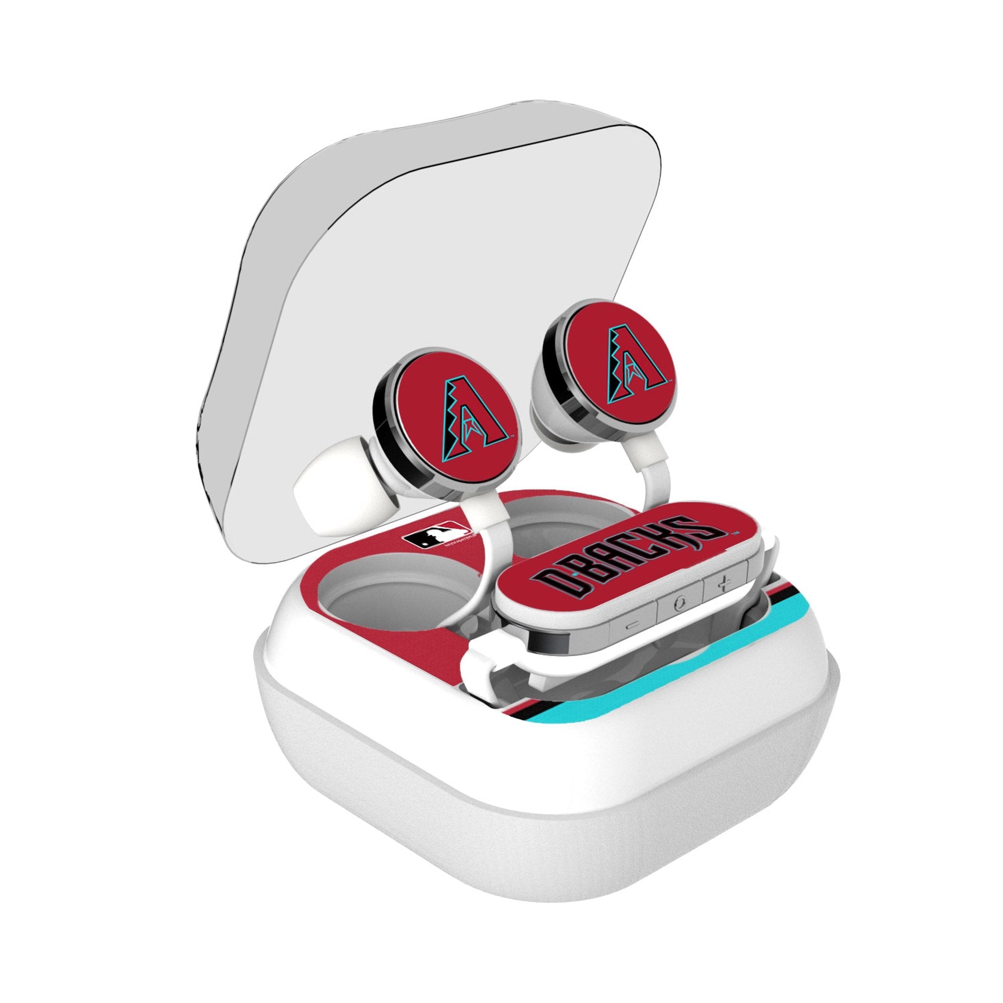 Arizona Diamondbacks Stripe Wireless Earbuds - Sports Gifts, Sports Memorabilia, Sports Collectibles, Fan Shop