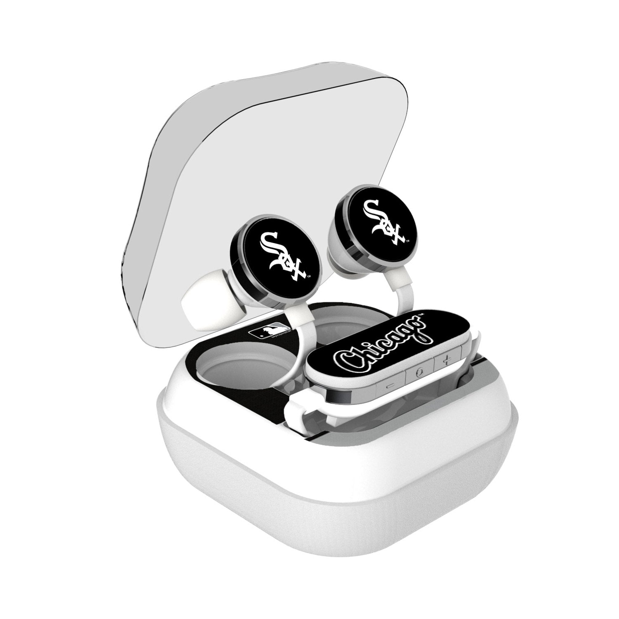 Chicago White Sox Stripe Wireless Earbuds - Sports Gifts, Sports Memorabilia, Sports Collectibles, Fan Shop