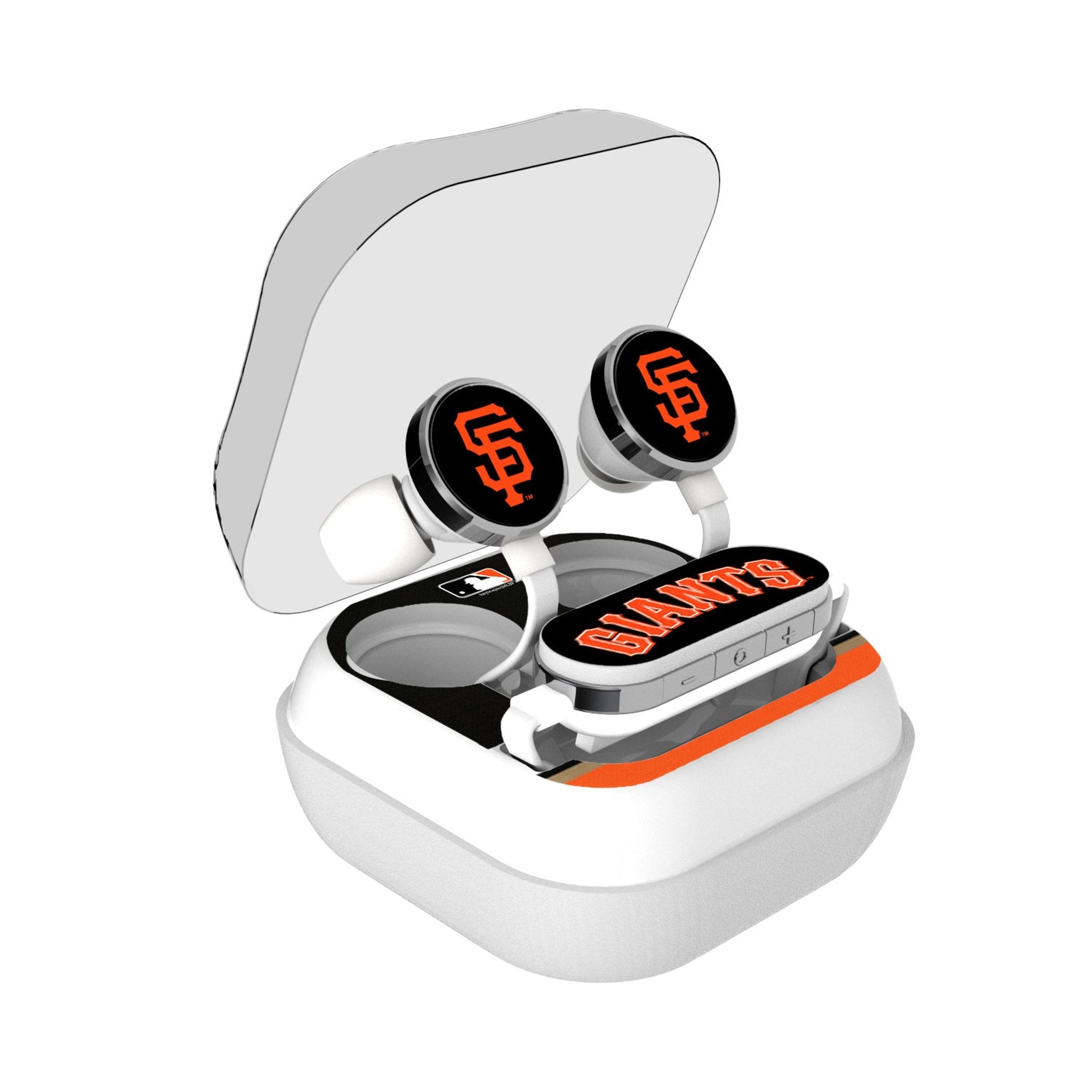 San Francisco Giants Stripe Wireless Earbuds - Sports Gifts, Sports Memorabilia, Sports Collectibles, Fan Shop