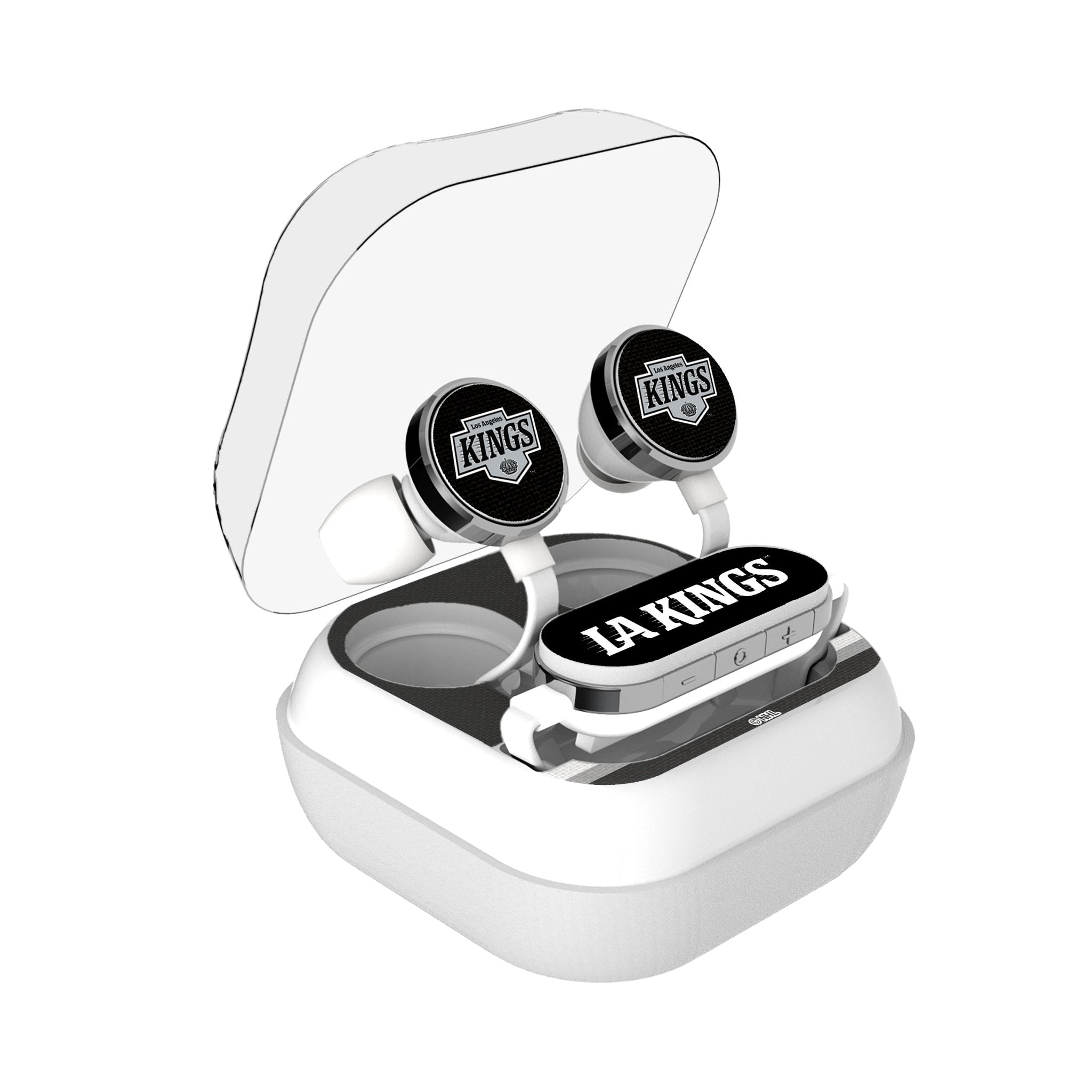 LA Kings Stripe Wireless Earbuds - Sports Gifts, Sports Memorabilia, Sports Collectibles, Fan Shop