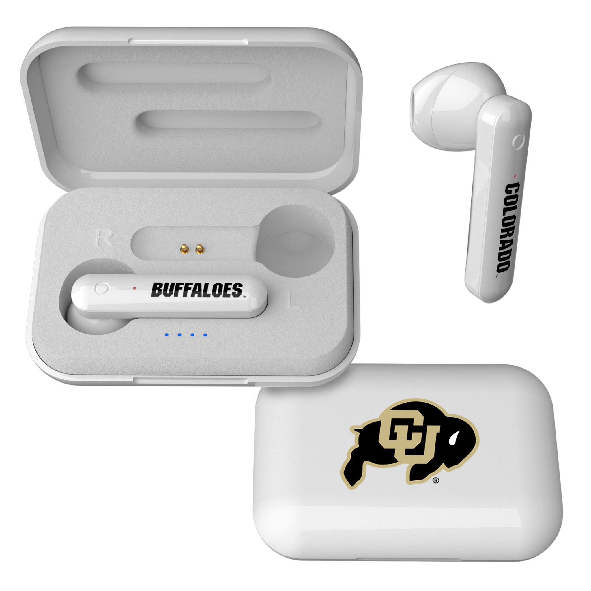 University of Colorado Buffaloes Insignia Wireless TWS Earbuds - Sports Gifts, Sports Memorabilia, Sports Collectibles, Fan Shop