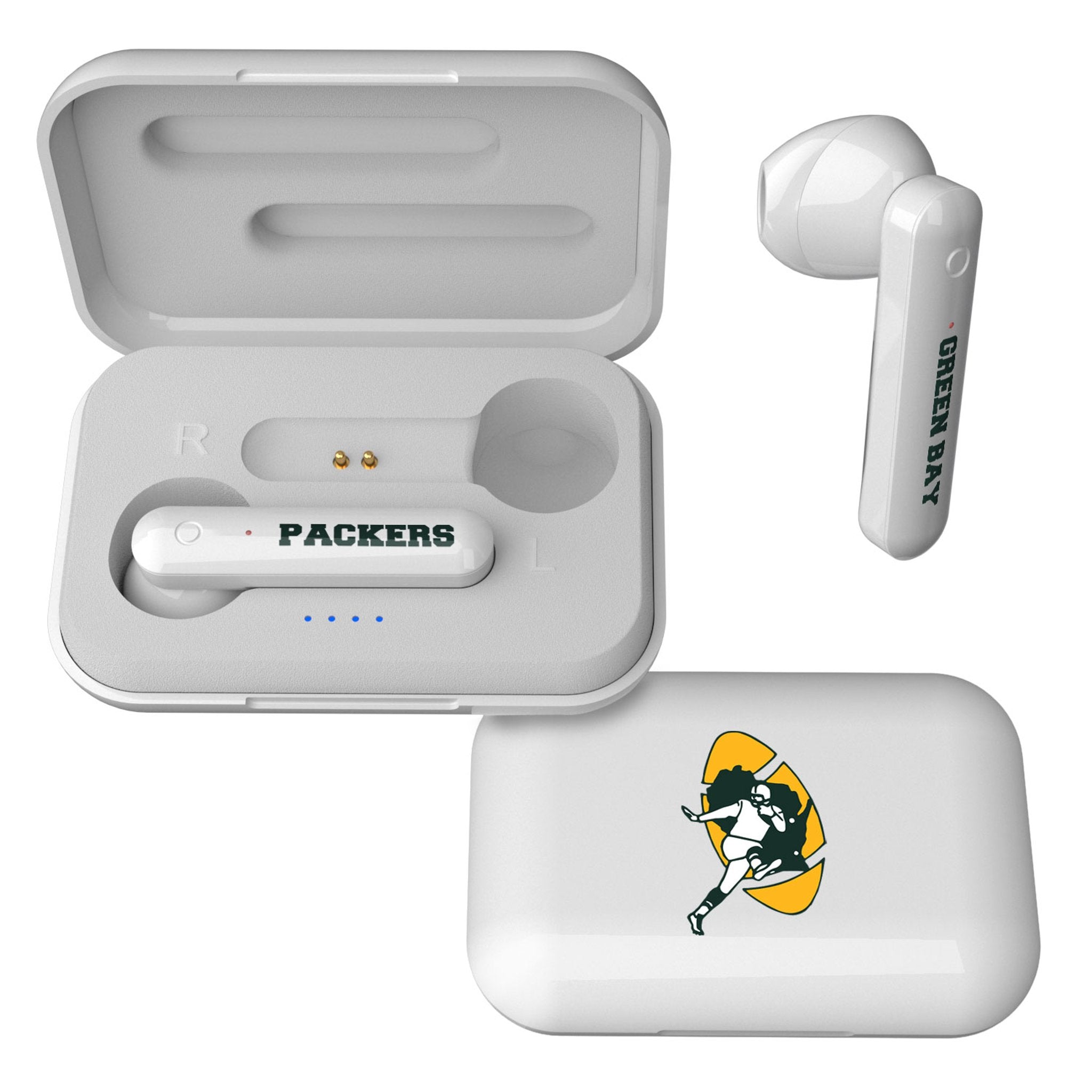 Green Bay Packers Historic Collection Insignia Wireless TWS Earbuds - Sports Gifts, Sports Memorabilia, Sports Collectibles, Fan Shop