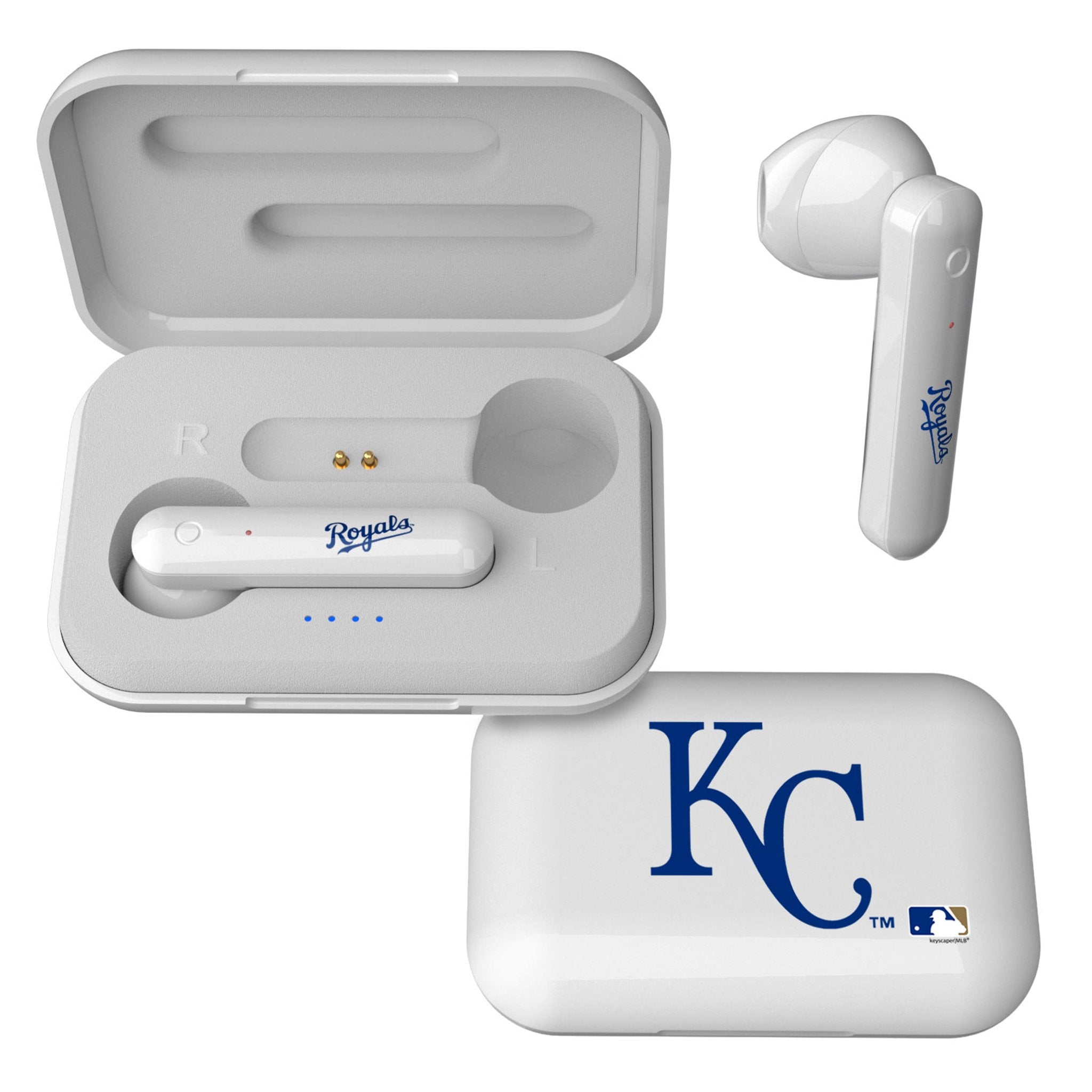 Kansas City Royals Insignia Wireless TWS Earbuds - Sports Gifts, Sports Memorabilia, Sports Collectibles, Fan Shop