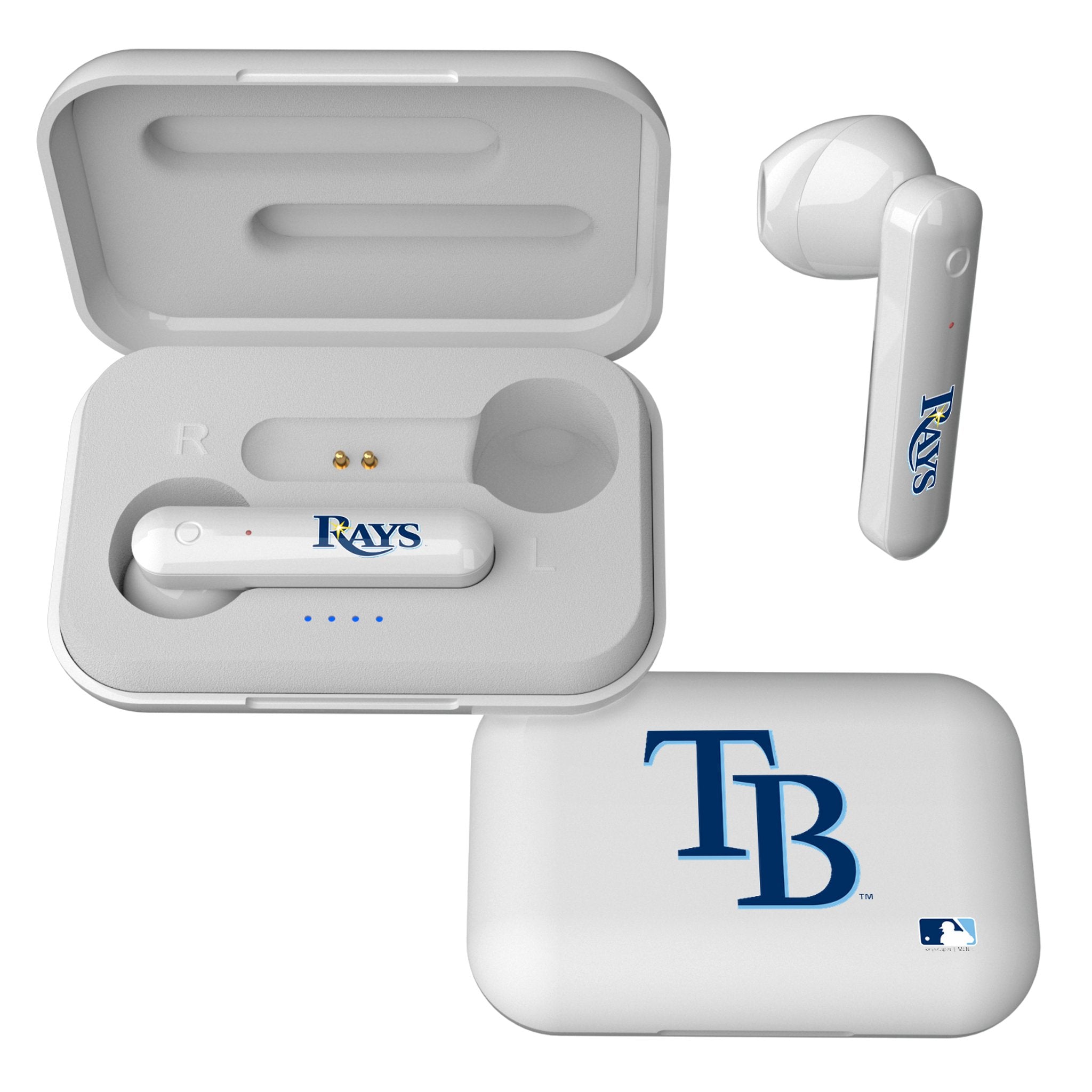 Tampa Bay Rays Insignia Wireless TWS Earbuds - Sports Gifts, Sports Memorabilia, Sports Collectibles, Fan Shop