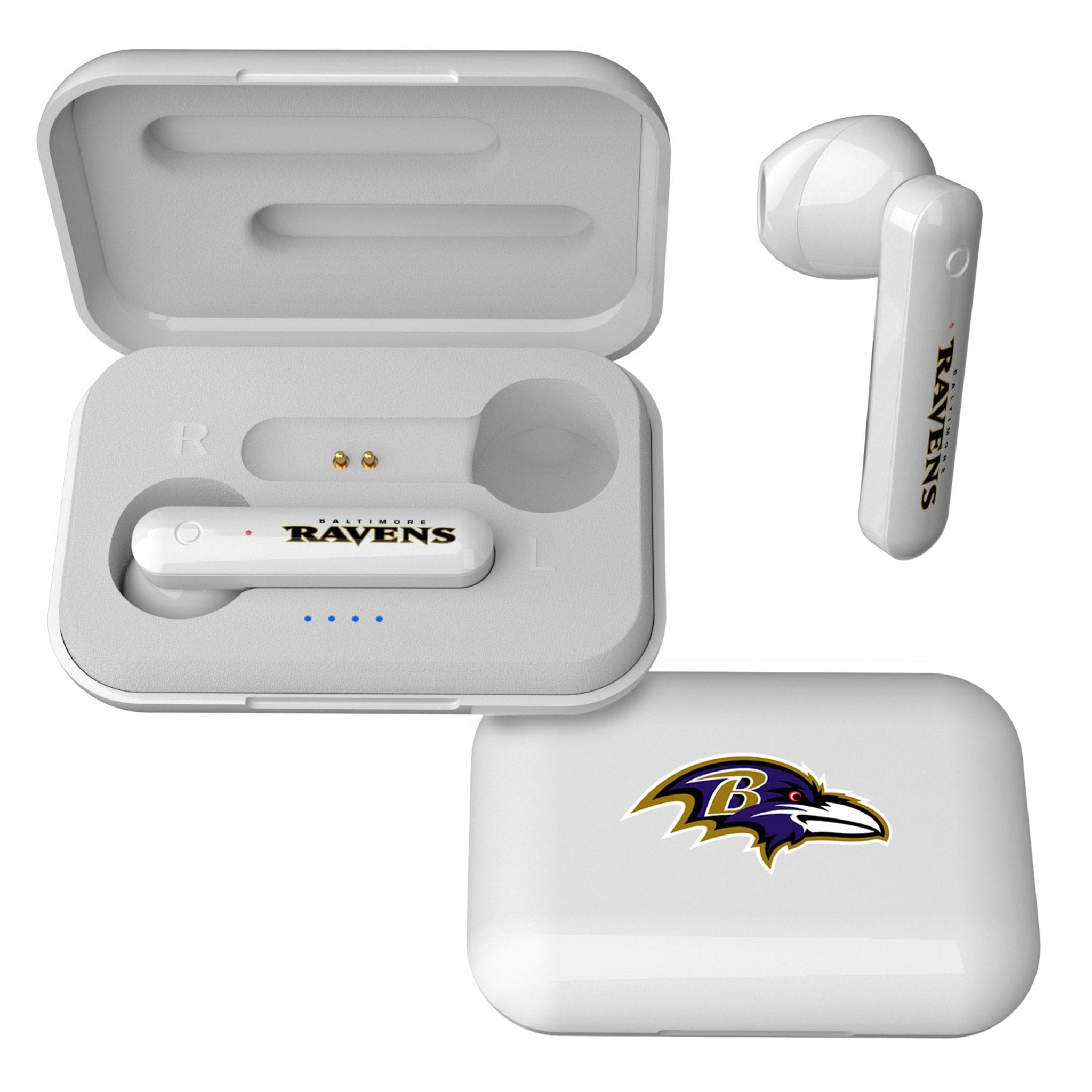 Baltimore Ravens Insignia Wireless TWS Earbuds - Sports Gifts, Sports Memorabilia, Sports Collectibles, Fan Shop