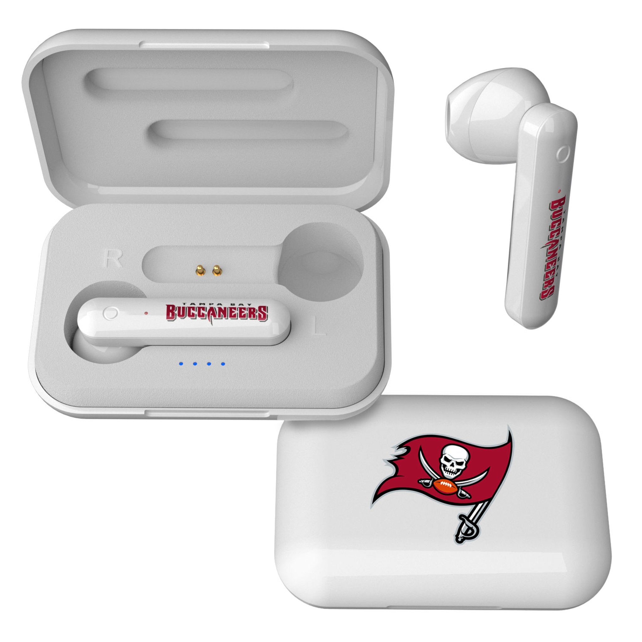 Tampa Bay Buccaneers Insignia Wireless TWS Earbuds - Sports Gifts, Sports Memorabilia, Sports Collectibles, Fan Shop