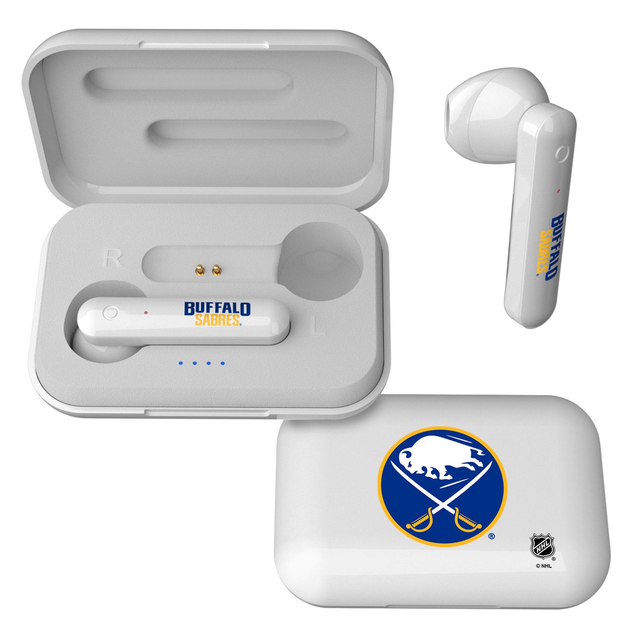 Buffalo Sabres Insignia Wireless TWS Earbuds - Sports Gifts, Sports Memorabilia, Sports Collectibles, Fan Shop