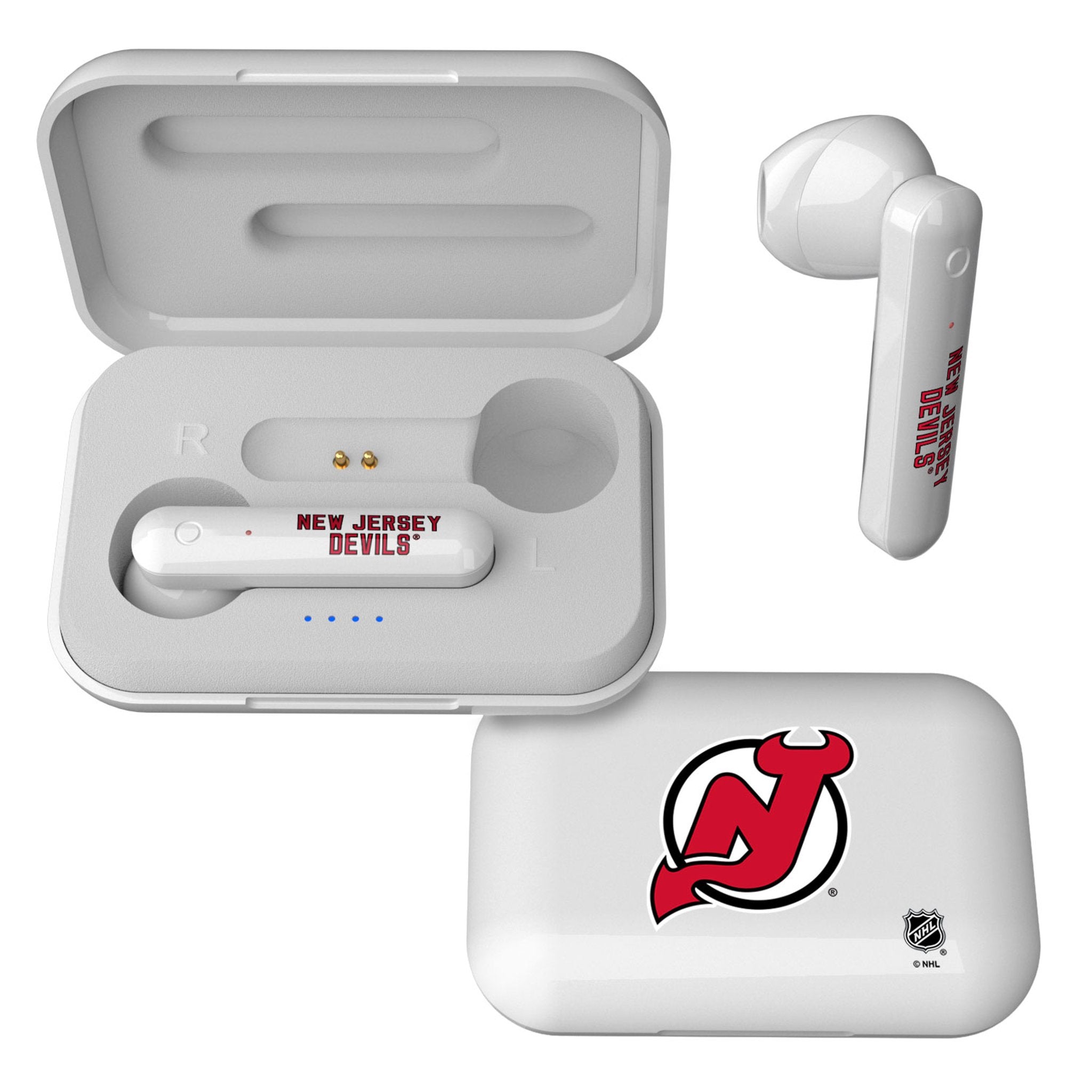 New Jersey Devils Insignia Wireless TWS Earbuds - Sports Gifts, Sports Memorabilia, Sports Collectibles, Fan Shop