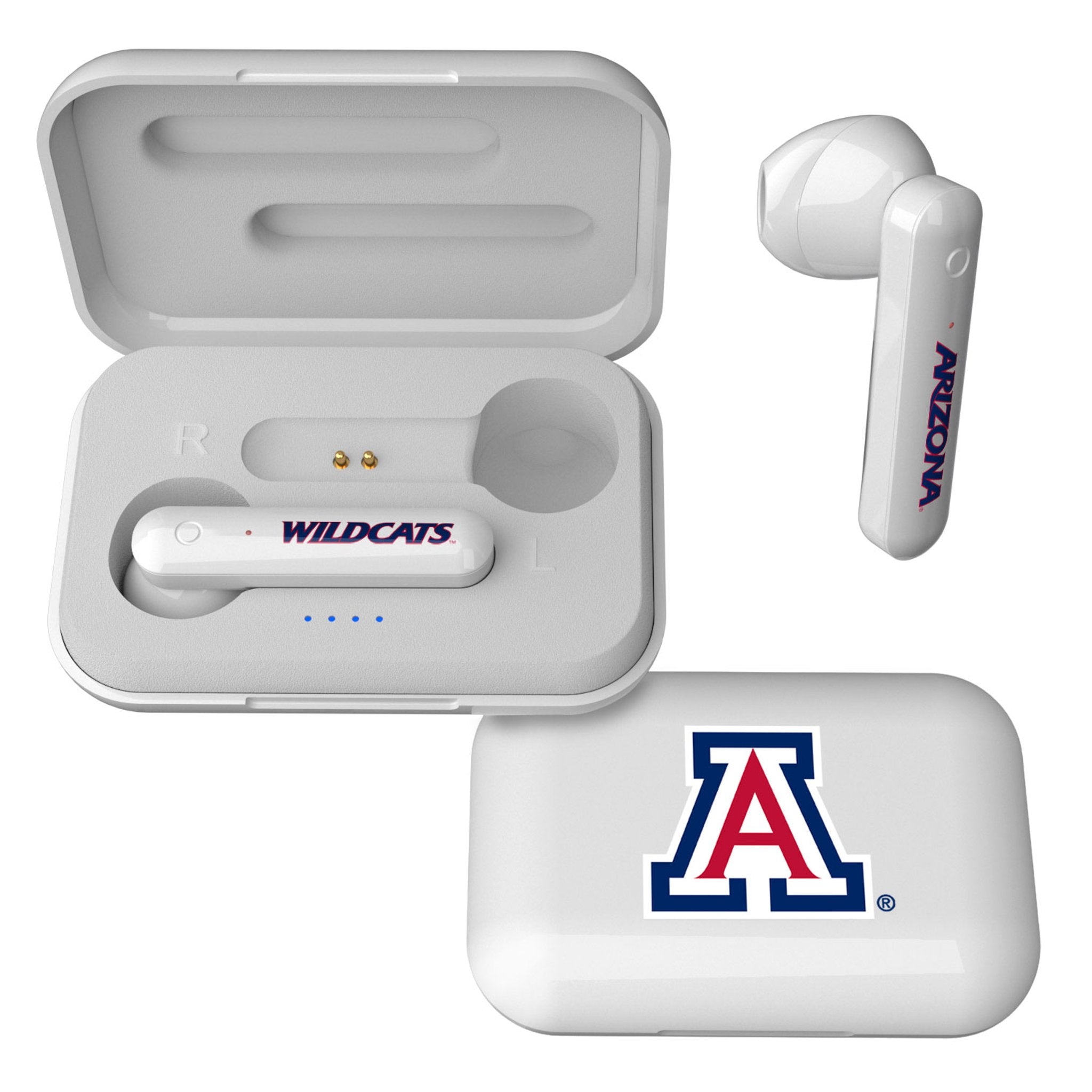 University of Arizona Wildcats Insignia Wireless TWS Earbuds - Sports Gifts, Sports Memorabilia, Sports Collectibles, Fan Shop