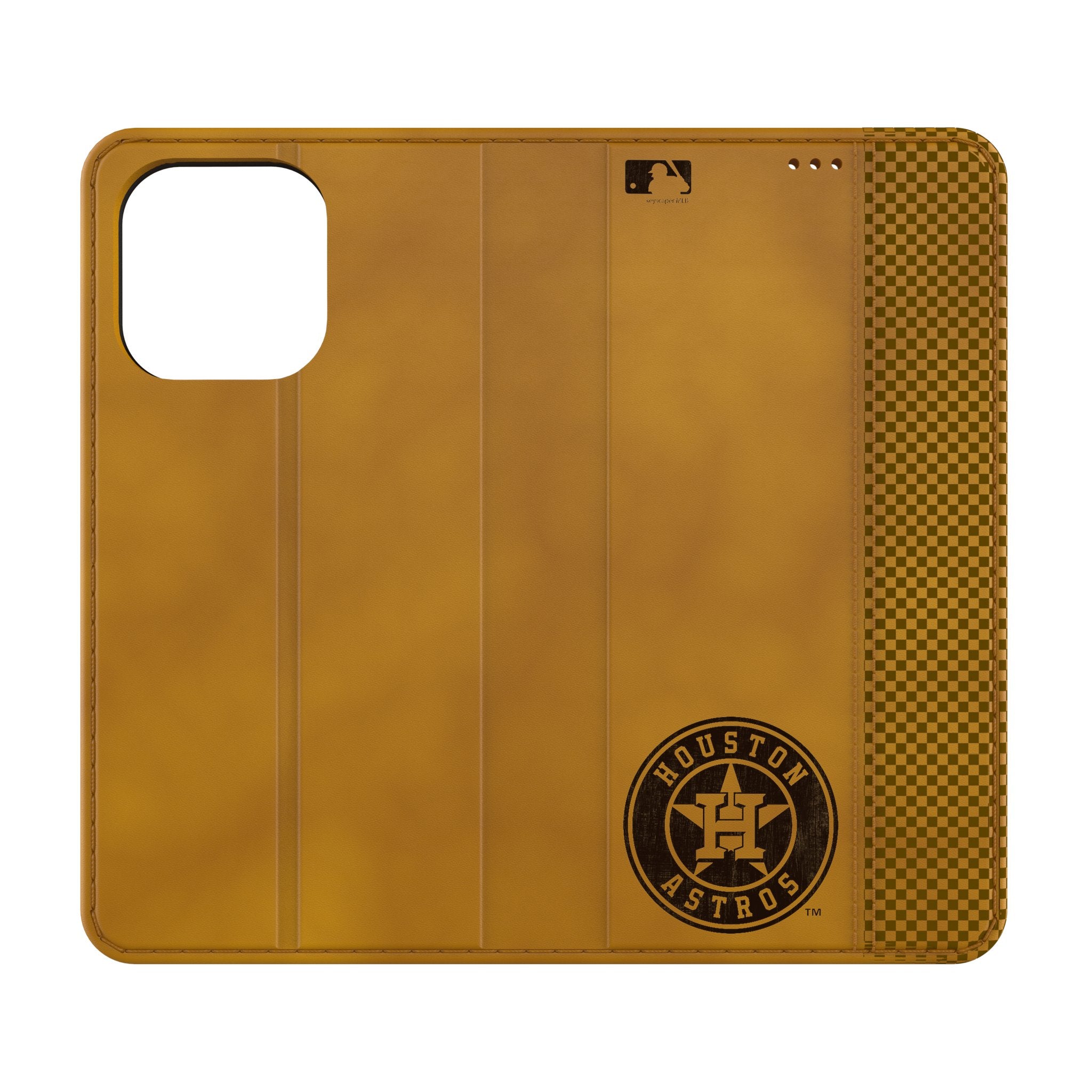 Houston Astros Burn Folio Phone Case for Apple iPhone - Sports Gifts, Sports Memorabilia, Sports Collectibles, Fan Shop
