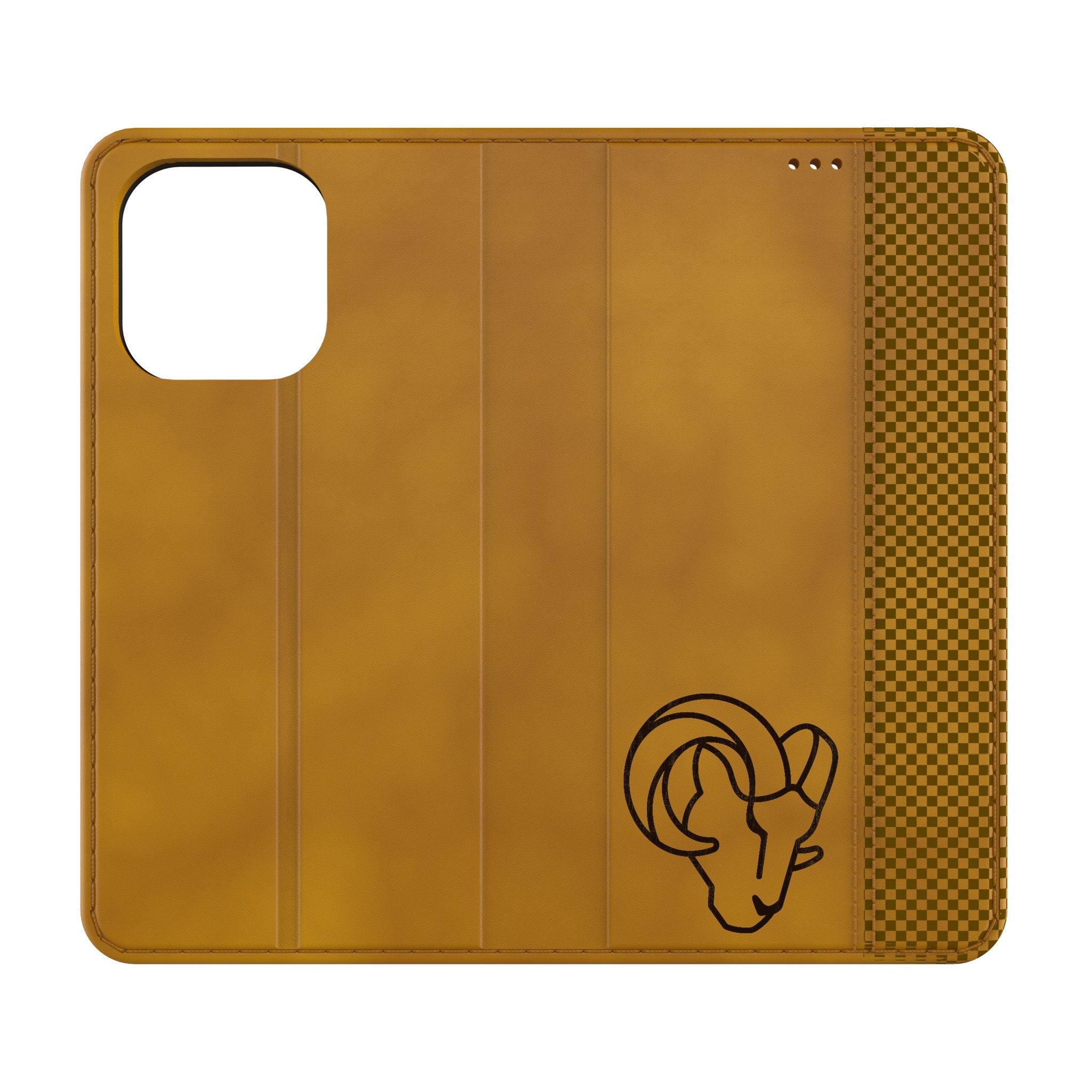 Los Angeles Rams Burn Folio Phone Case for Apple iPhone - Sports Gifts, Sports Memorabilia, Sports Collectibles, Fan Shop