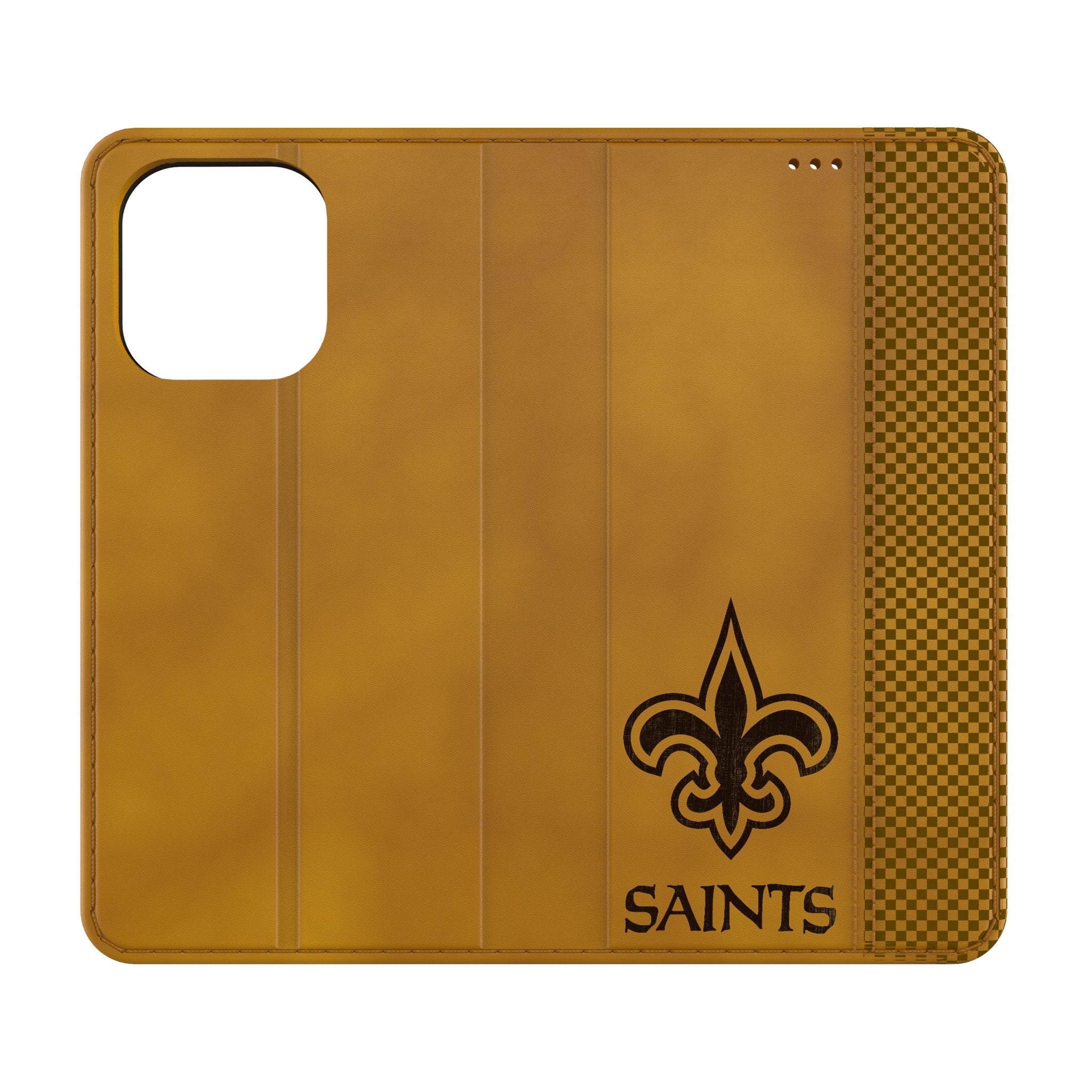 New Orleans Saints Burn Folio Phone Case for Apple iPhone - Sports Gifts, Sports Memorabilia, Sports Collectibles, Fan Shop