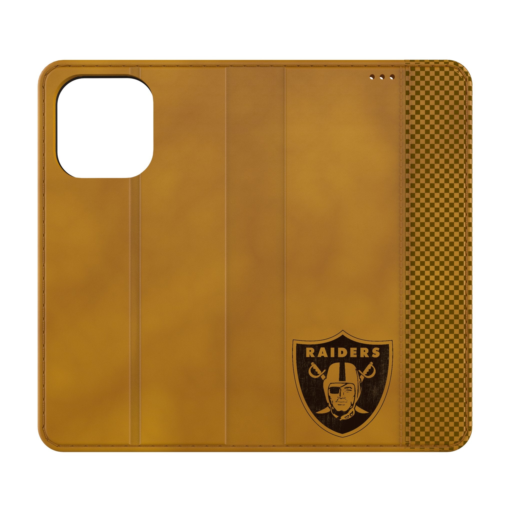 Las Vegas Raiders Burn Folio Phone Case for Apple iPhone - Sports Gifts, Sports Memorabilia, Sports Collectibles, Fan Shop