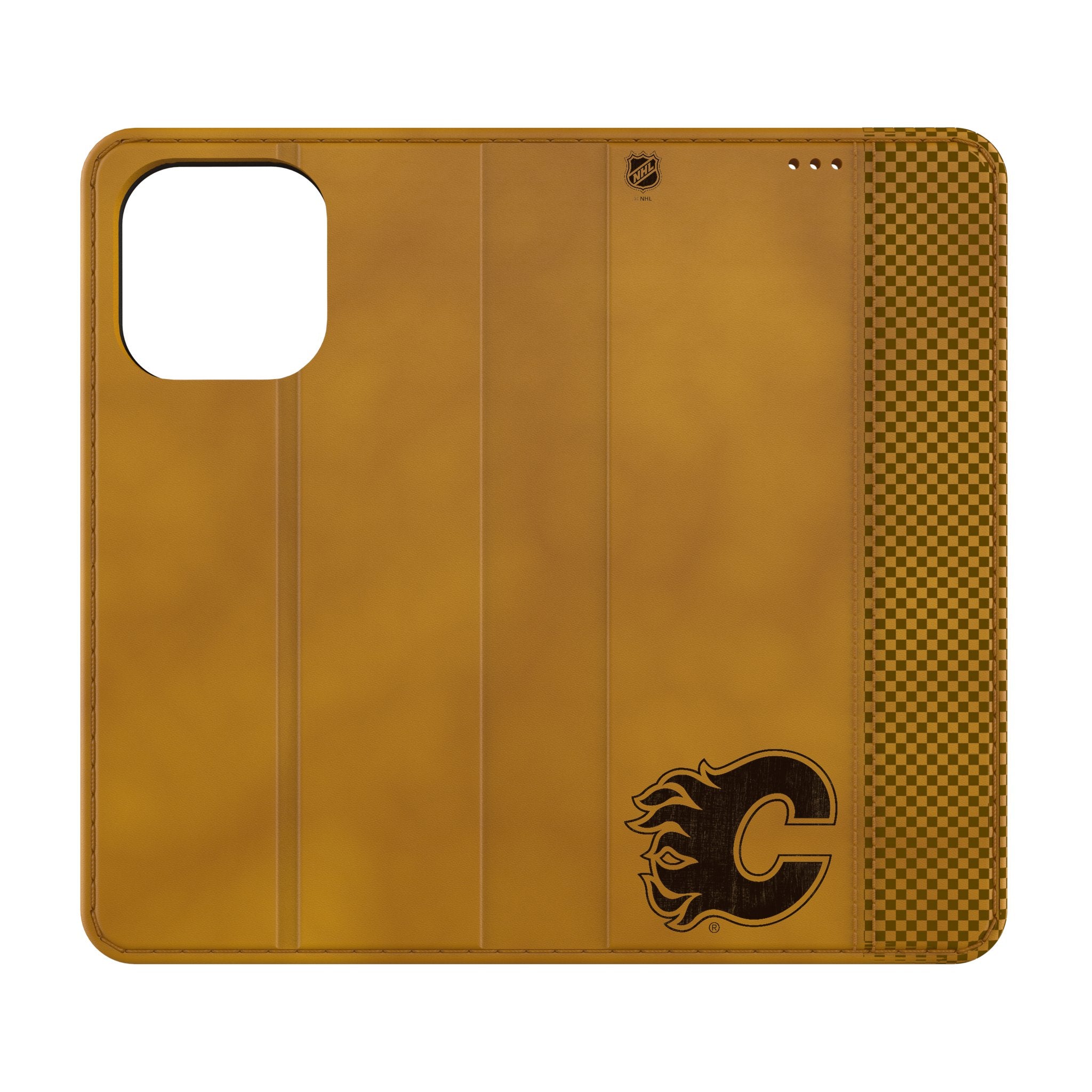 Calgary Flames Burn Folio Phone Case for Apple iPhone - Sports Gifts, Sports Memorabilia, Sports Collectibles, Fan Shop