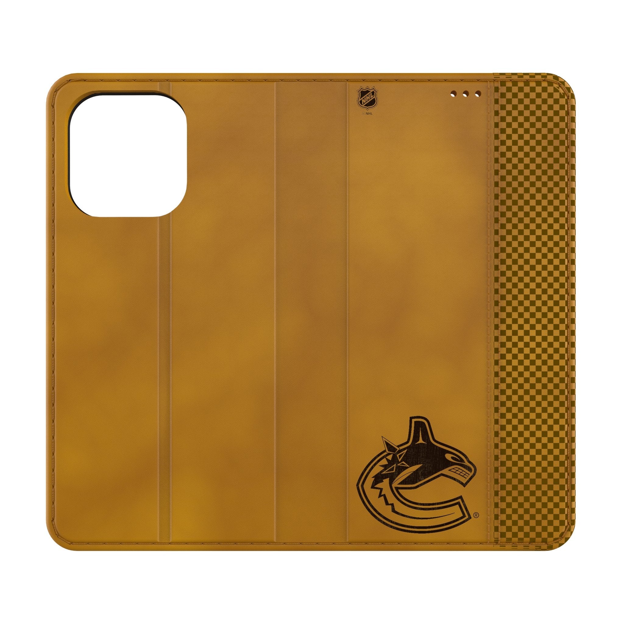 Vancouver Canucks Burn Folio Phone Case for Apple iPhone - Sports Gifts, Sports Memorabilia, Sports Collectibles, Fan Shop