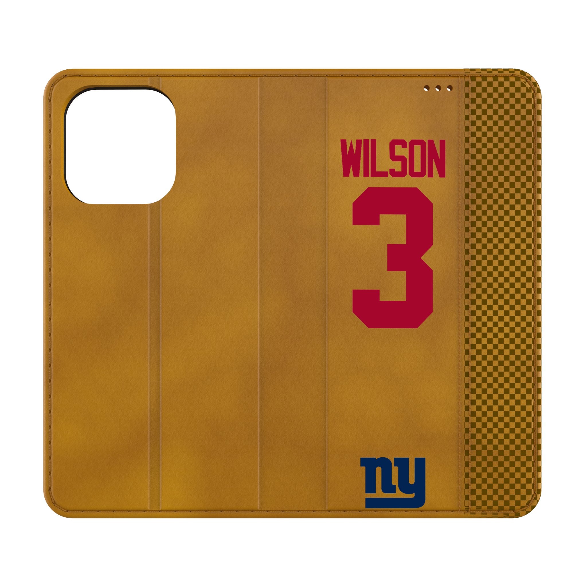Russell Wilson New York Giants 3 Game Tactic Folio Phone Case for Apple iPhone - Sports Gifts, Sports Memorabilia, Sports Collectibles, Fan Shop