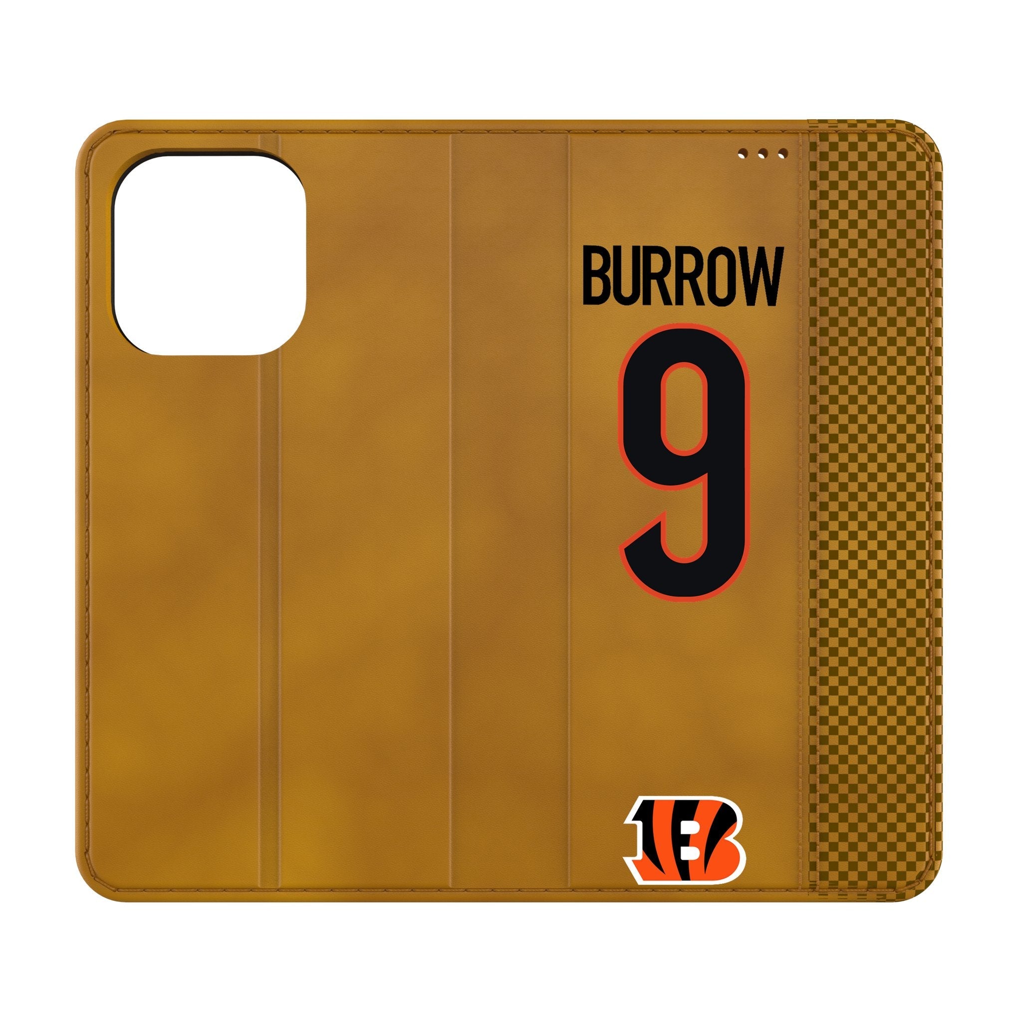 Joe Burrow Cincinnati Bengals 9 Game Tactic Folio Phone Case for Apple iPhone - Sports Gifts, Sports Memorabilia, Sports Collectibles, Fan Shop