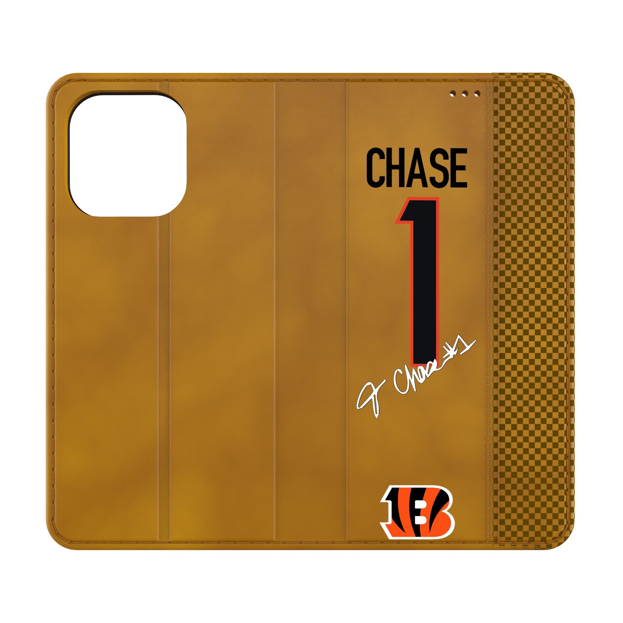 Ja'Marr Chase Cincinnati Bengals 1 Game Tactic Folio Phone Case for Apple iPhone - Sports Gifts, Sports Memorabilia, Sports Collectibles, Fan Shop