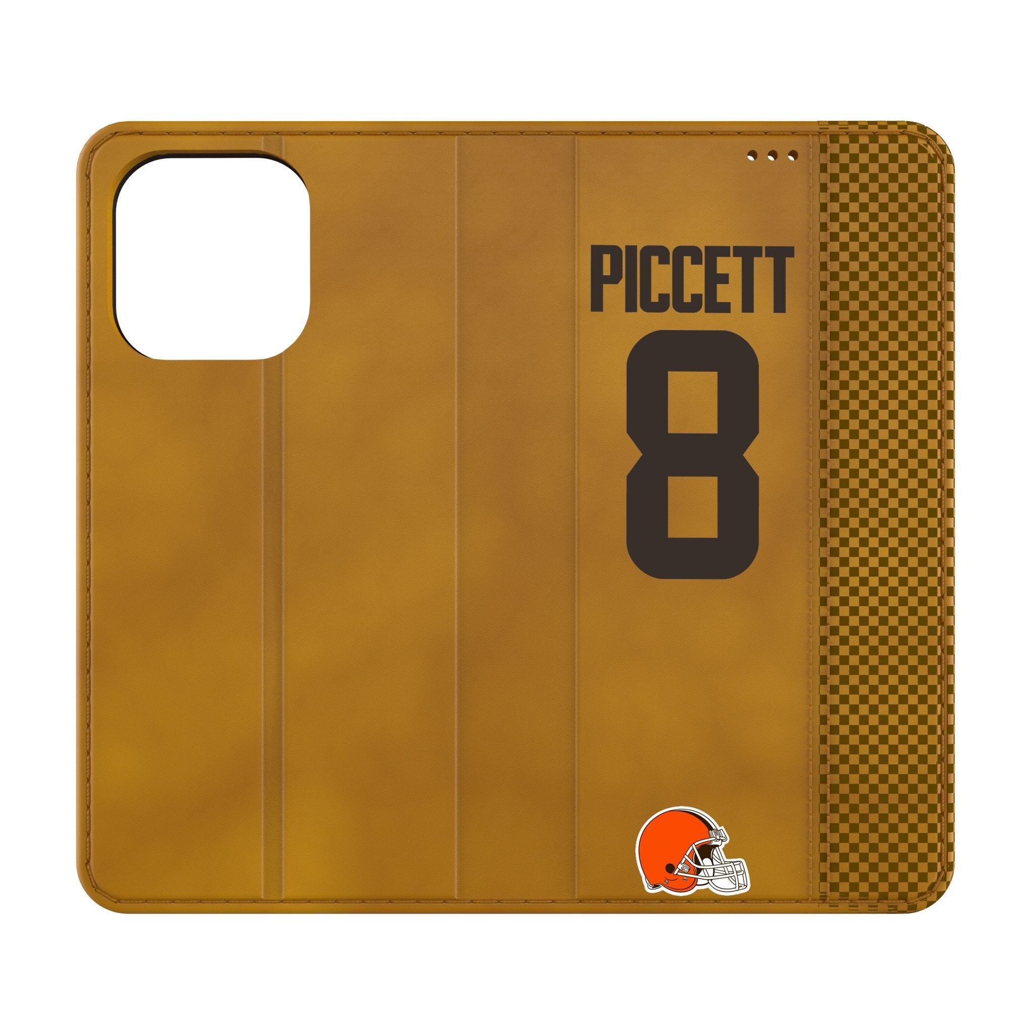 Kenny Pickett Cleveland Browns 8 Game Tactic Folio Phone Case for Apple iPhone - Sports Gifts, Sports Memorabilia, Sports Collectibles, Fan Shop