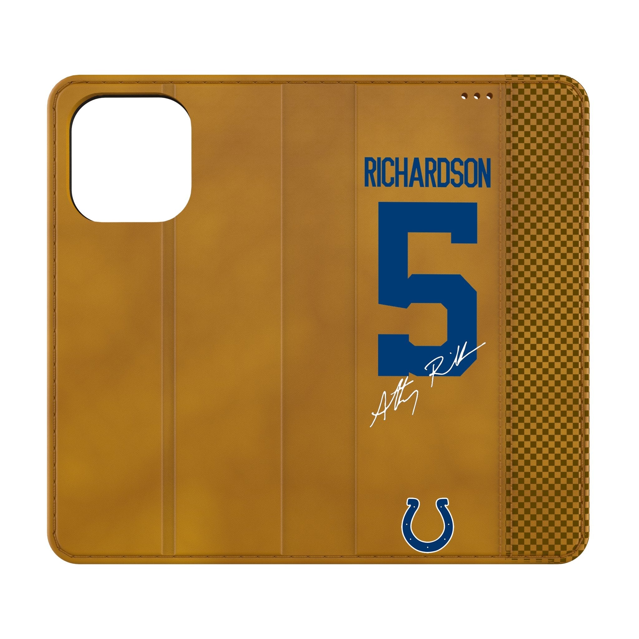 Anthony Richardson Indianapolis Colts 5 Game Tactic Folio Phone Case for Apple iPhone - Sports Gifts, Sports Memorabilia, Sports Collectibles, Fan Shop