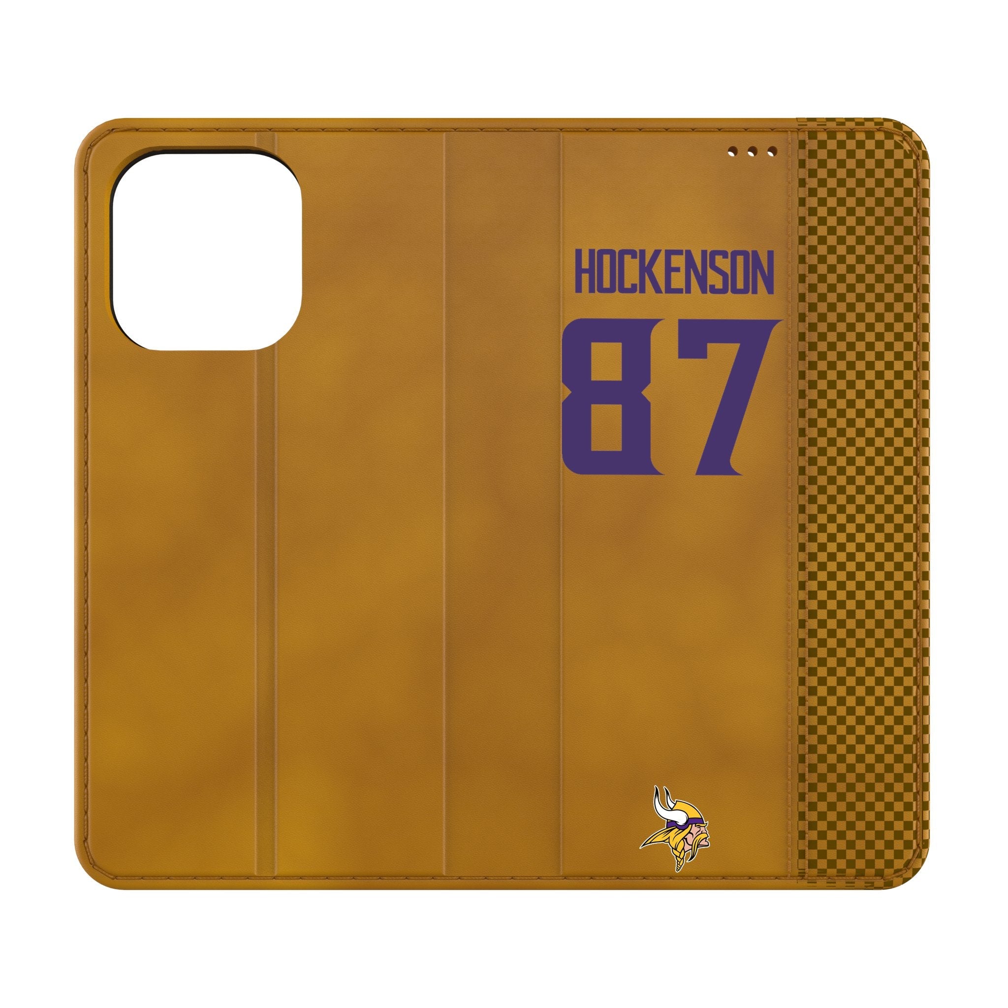 T.J. Hockenson Minnesota Vikings 87 Game Tactic Folio Phone Case for Apple iPhone - Sports Gifts, Sports Memorabilia, Sports Collectibles, Fan Shop