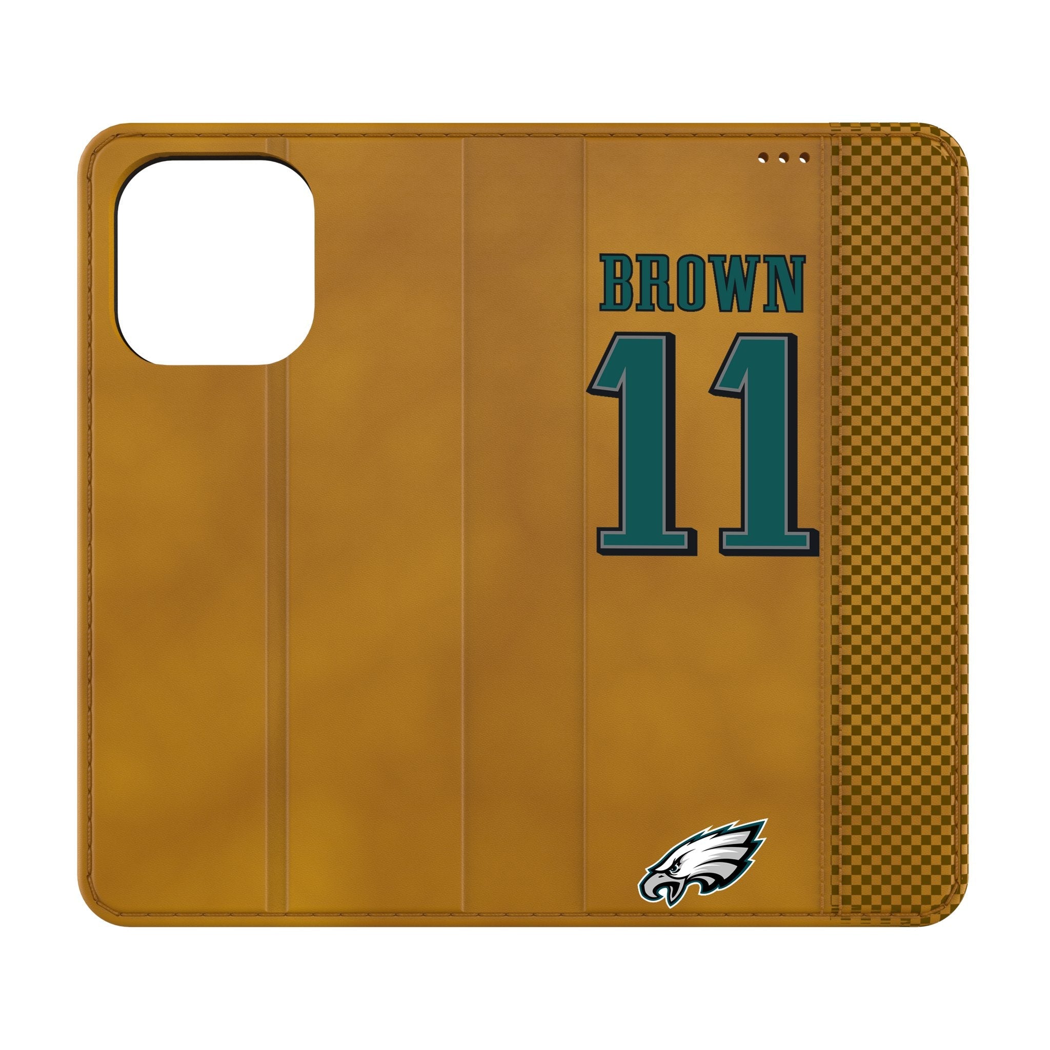 A.J. Brown Philadelphia Eagles 11 Game Tactic Folio Phone Case for Apple iPhone - Sports Gifts, Sports Memorabilia, Sports Collectibles, Fan Shop