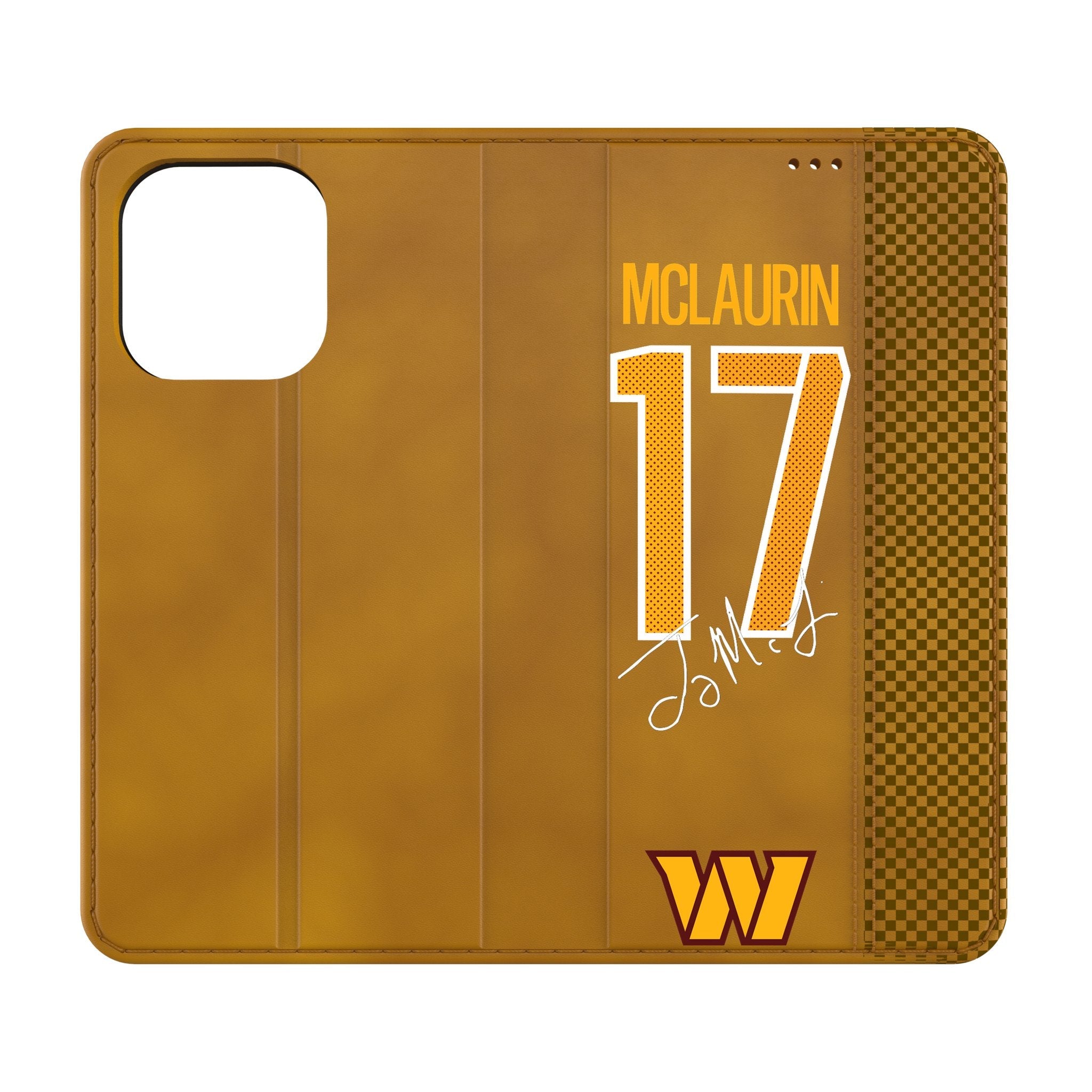 Terry McLaurin Washington Commanders 17 Game Tactic Folio Phone Case for Apple iPhone - Sports Gifts, Sports Memorabilia, Sports Collectibles, Fan Shop
